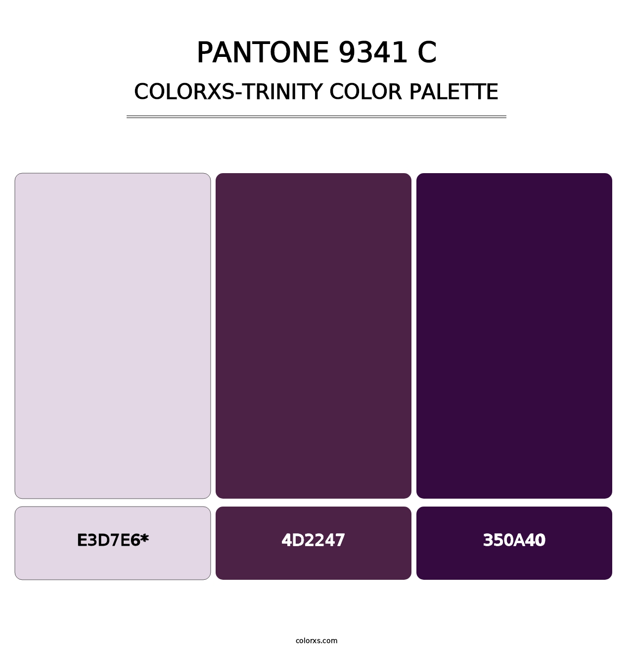 PANTONE 9341 C - Colorxs Trinity Palette