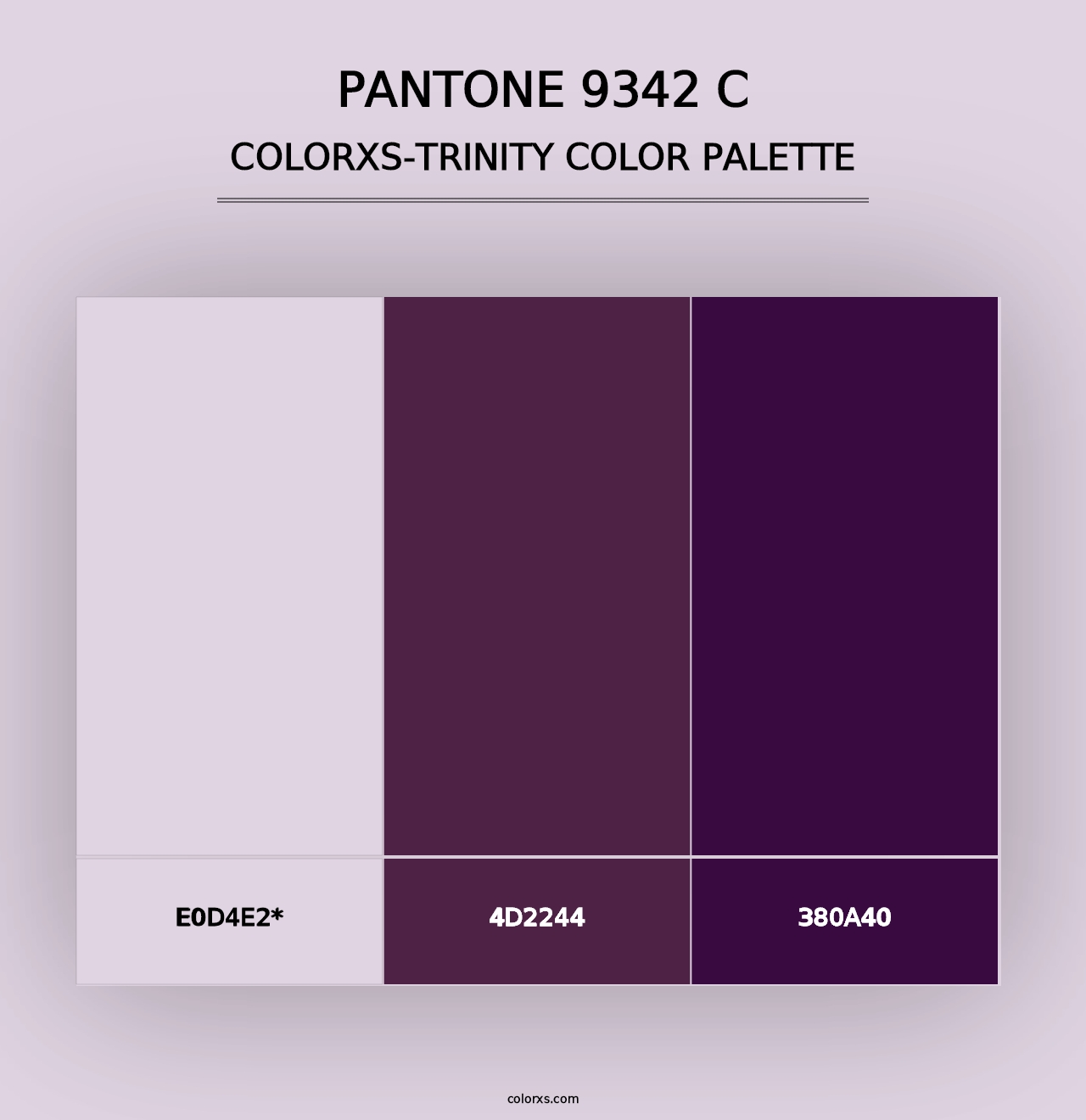 PANTONE 9342 C - Colorxs Trinity Palette