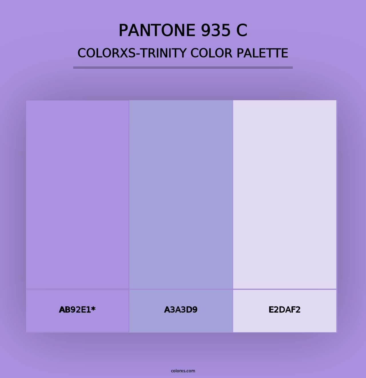 PANTONE 935 C - Colorxs Trinity Palette