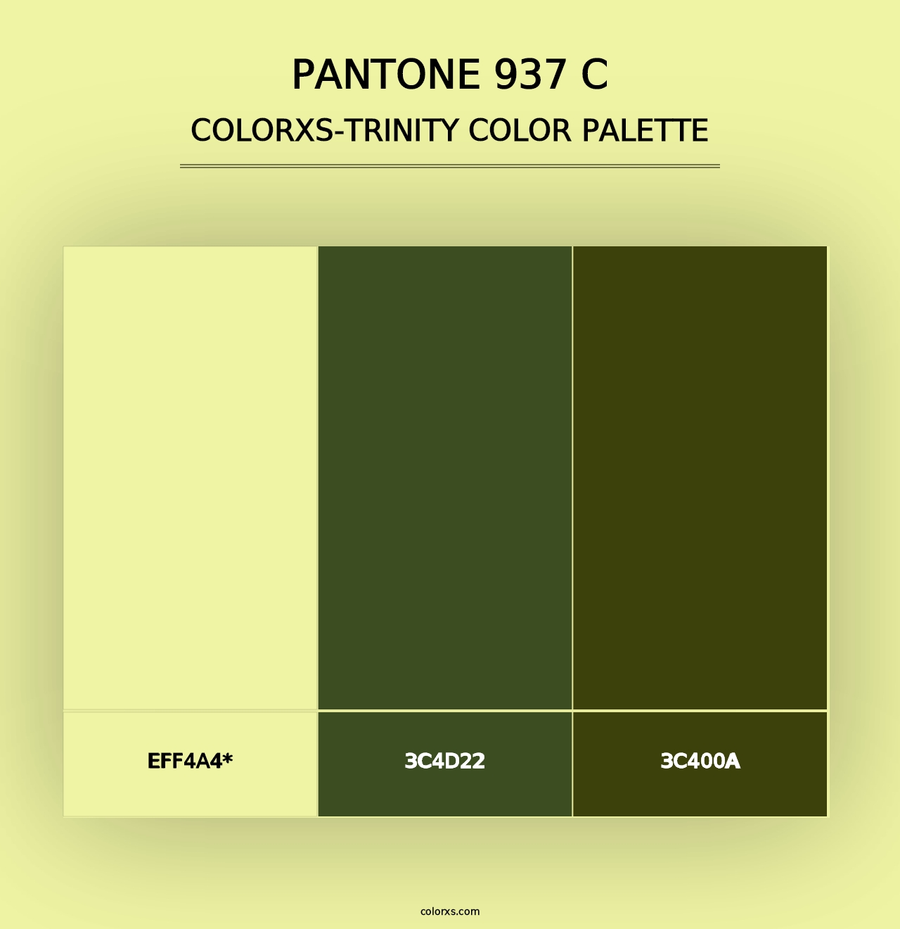 PANTONE 937 C - Colorxs Trinity Palette