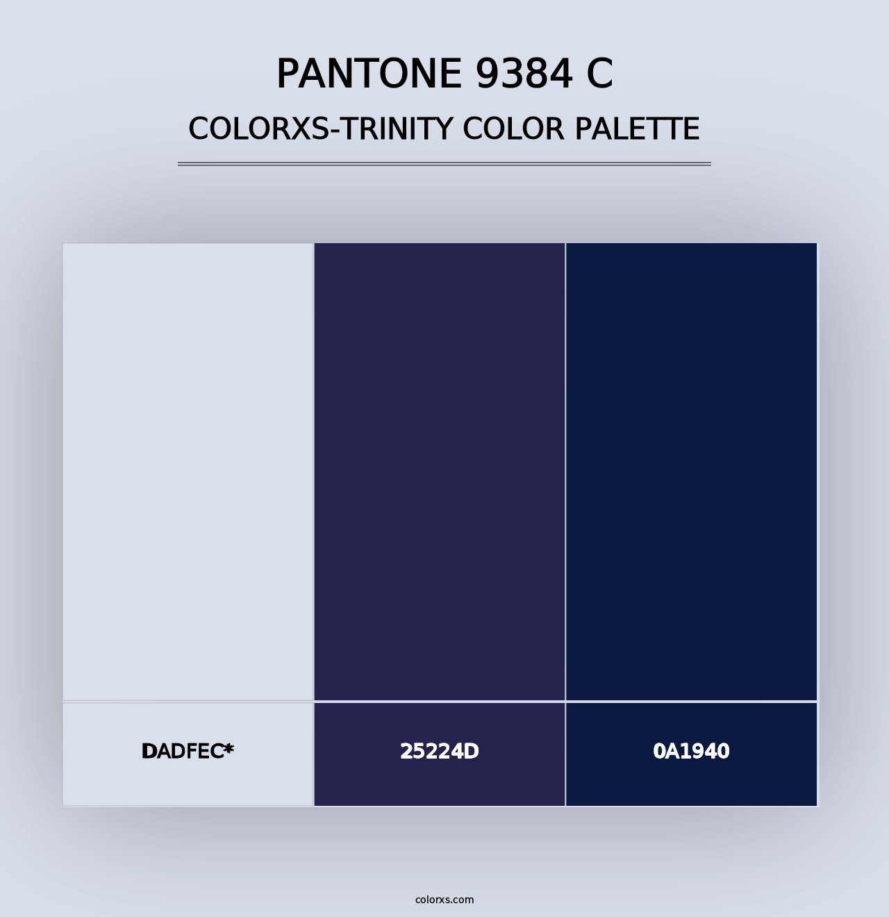 PANTONE 9384 C - Colorxs Trinity Palette