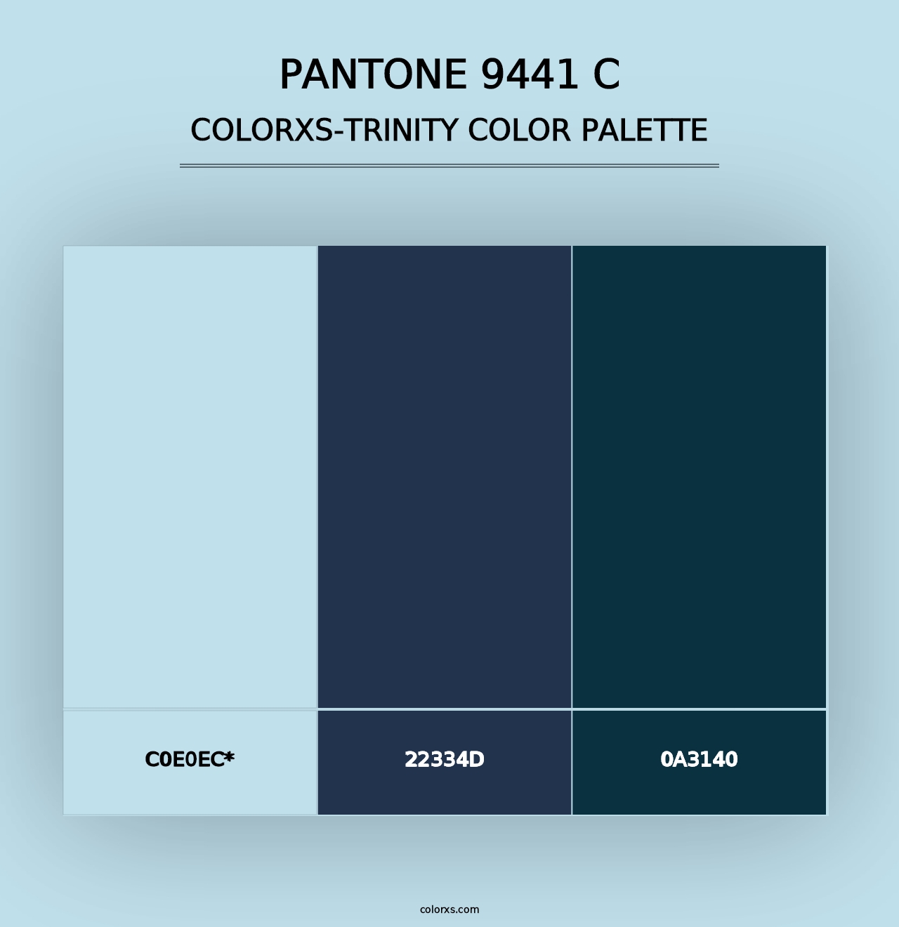 PANTONE 9441 C - Colorxs Trinity Palette