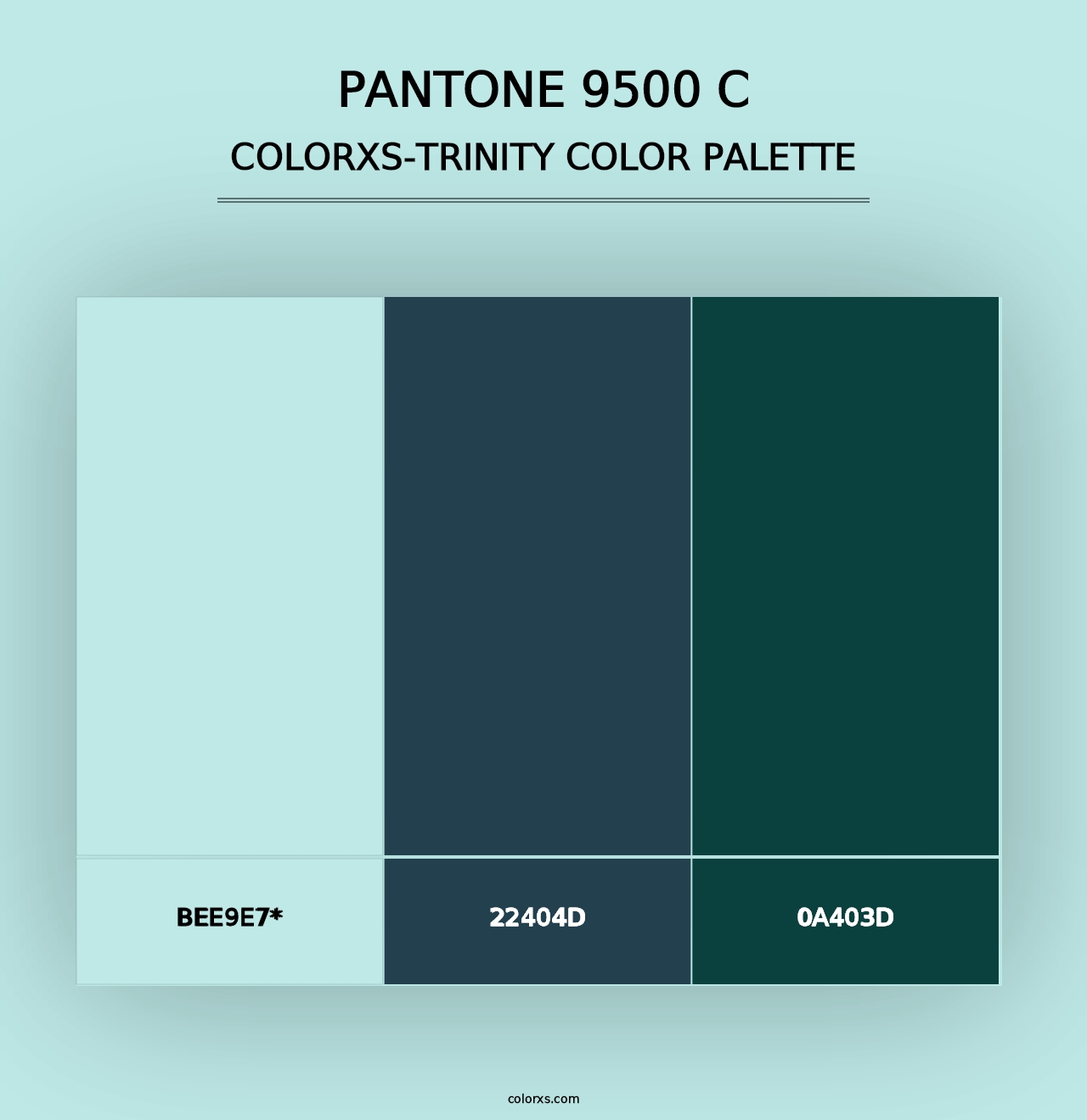 PANTONE 9500 C - Colorxs Trinity Palette