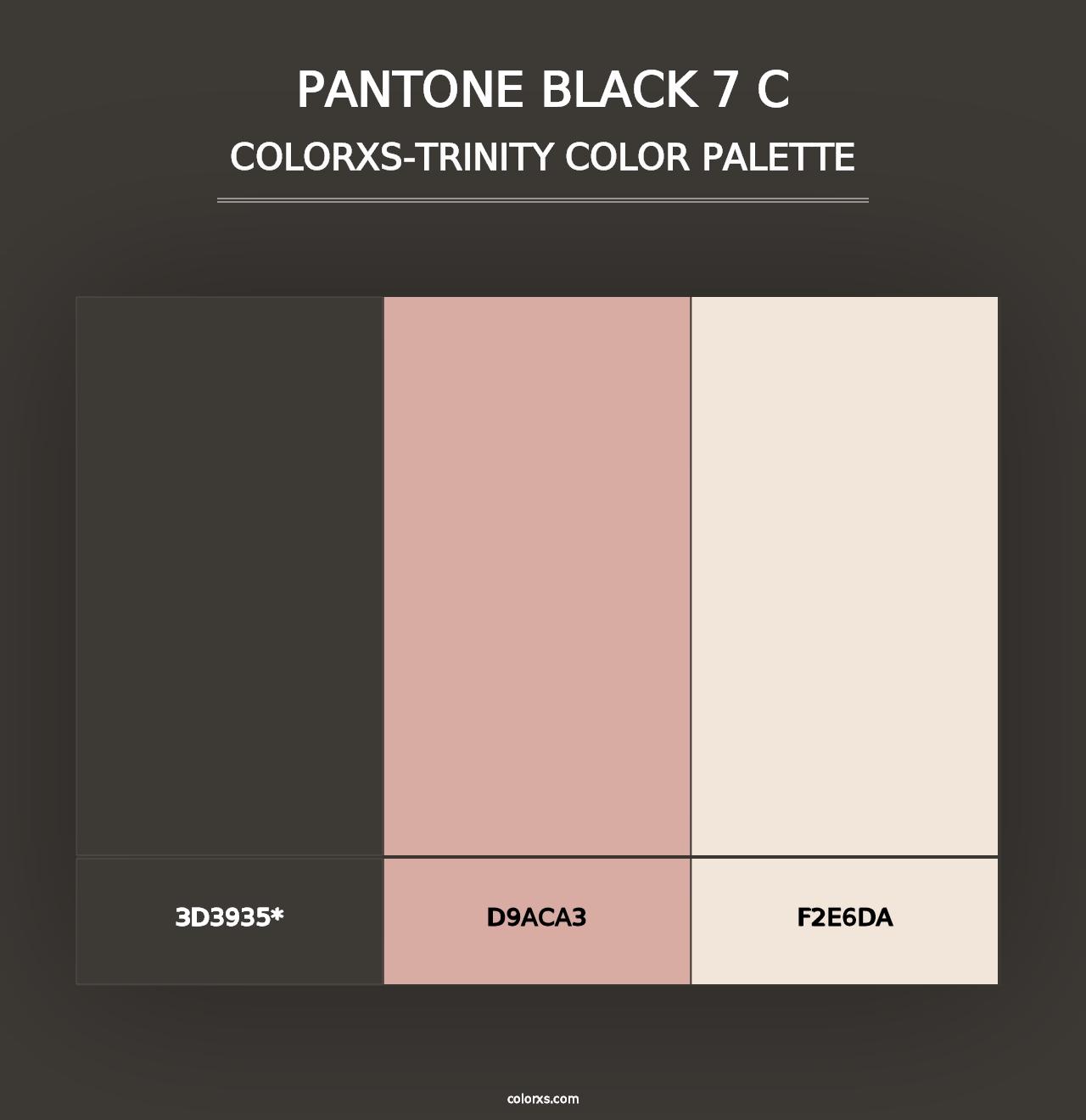 PANTONE Black 7 C - Colorxs Trinity Palette