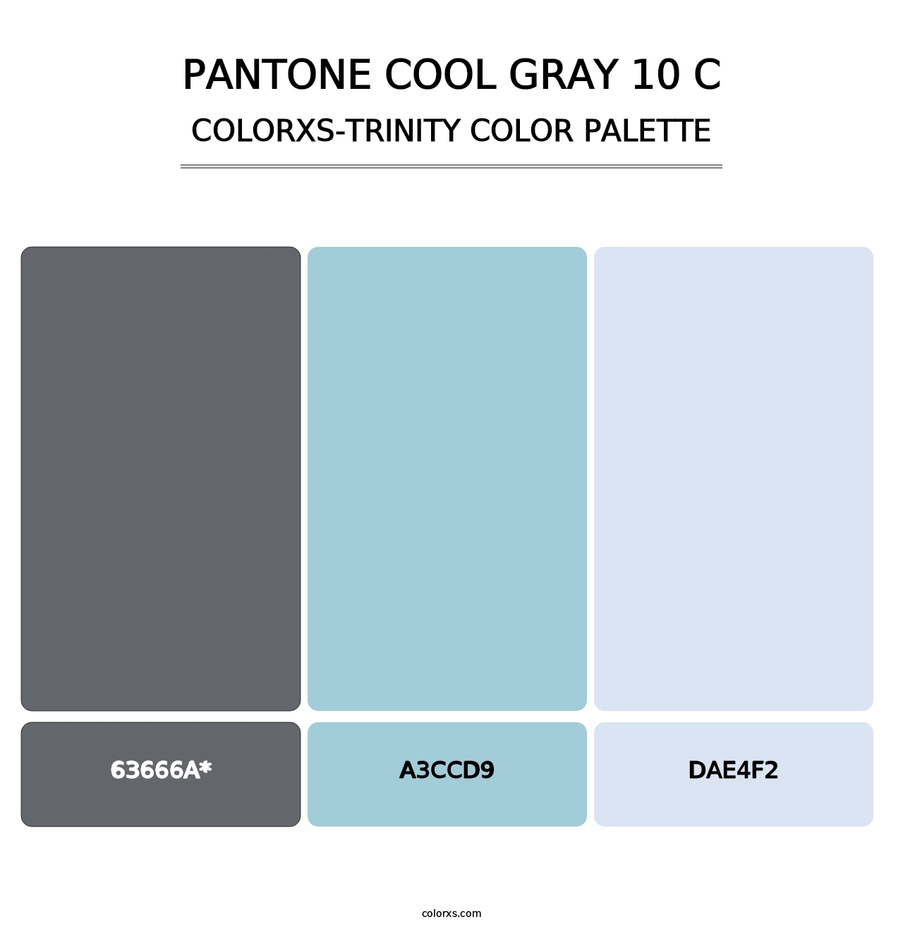 PANTONE Cool Gray 10 C - Colorxs Trinity Palette