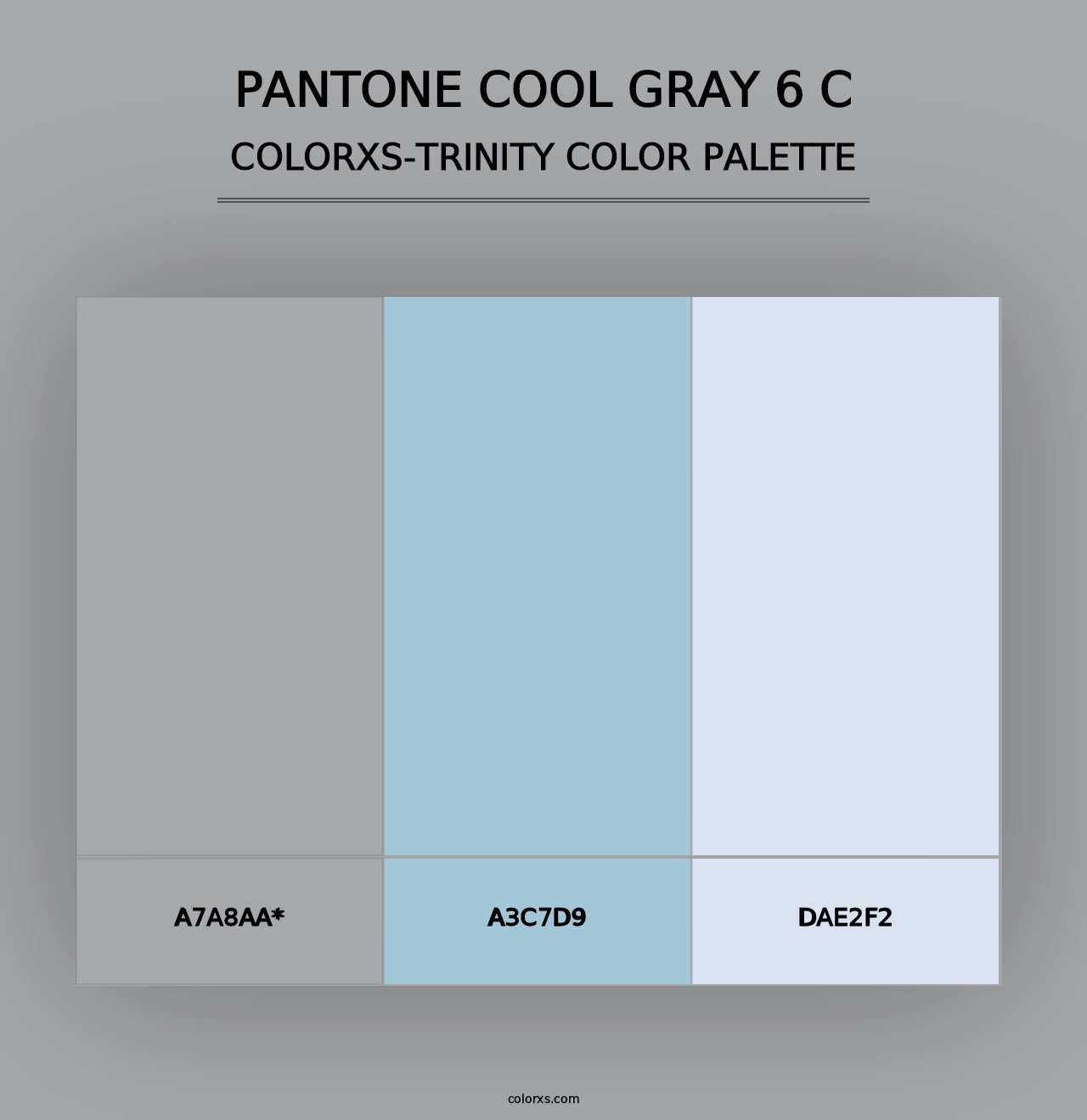 PANTONE Cool Gray 6 C - Colorxs Trinity Palette