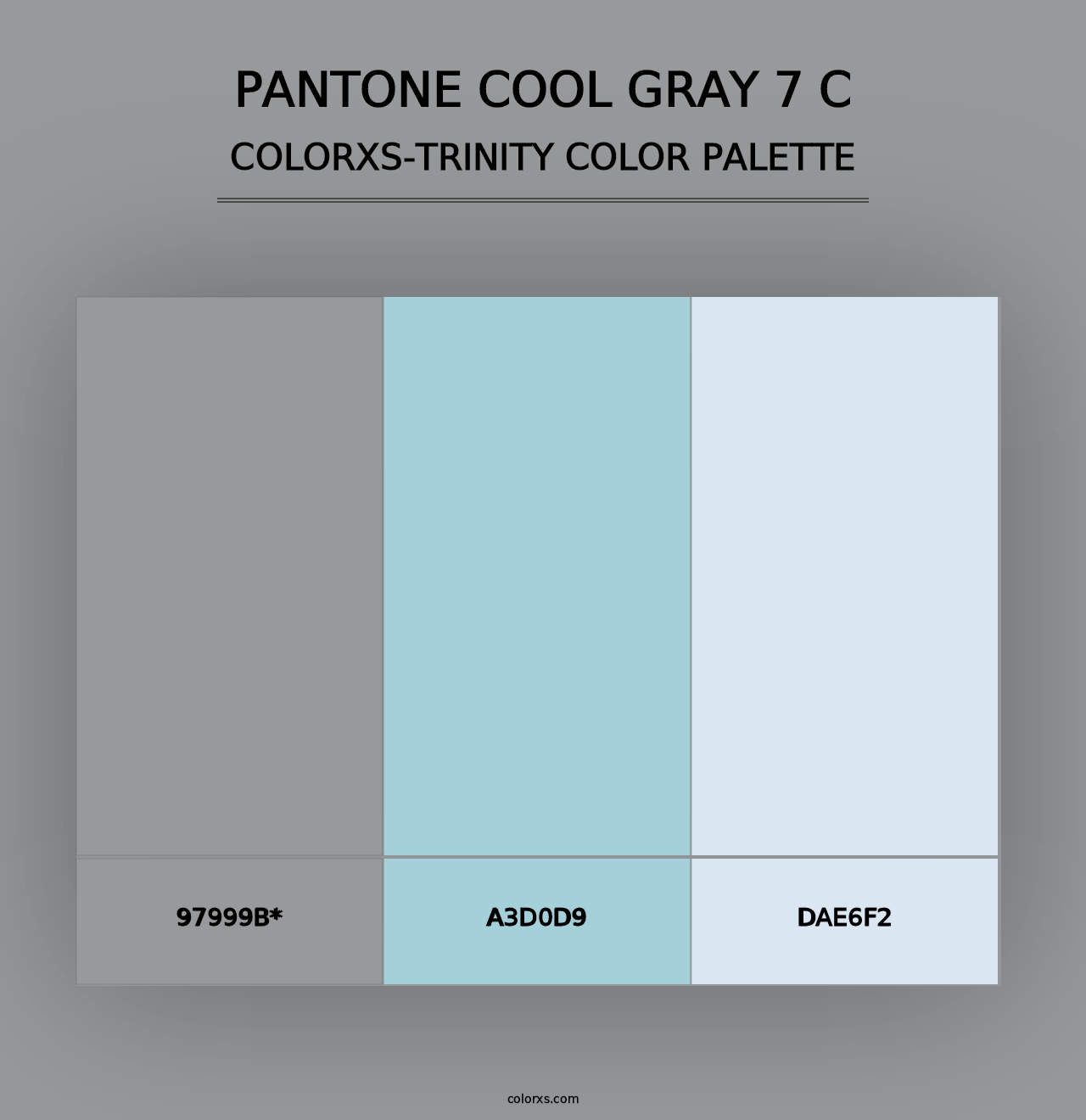 PANTONE Cool Gray 7 C - Colorxs Trinity Palette