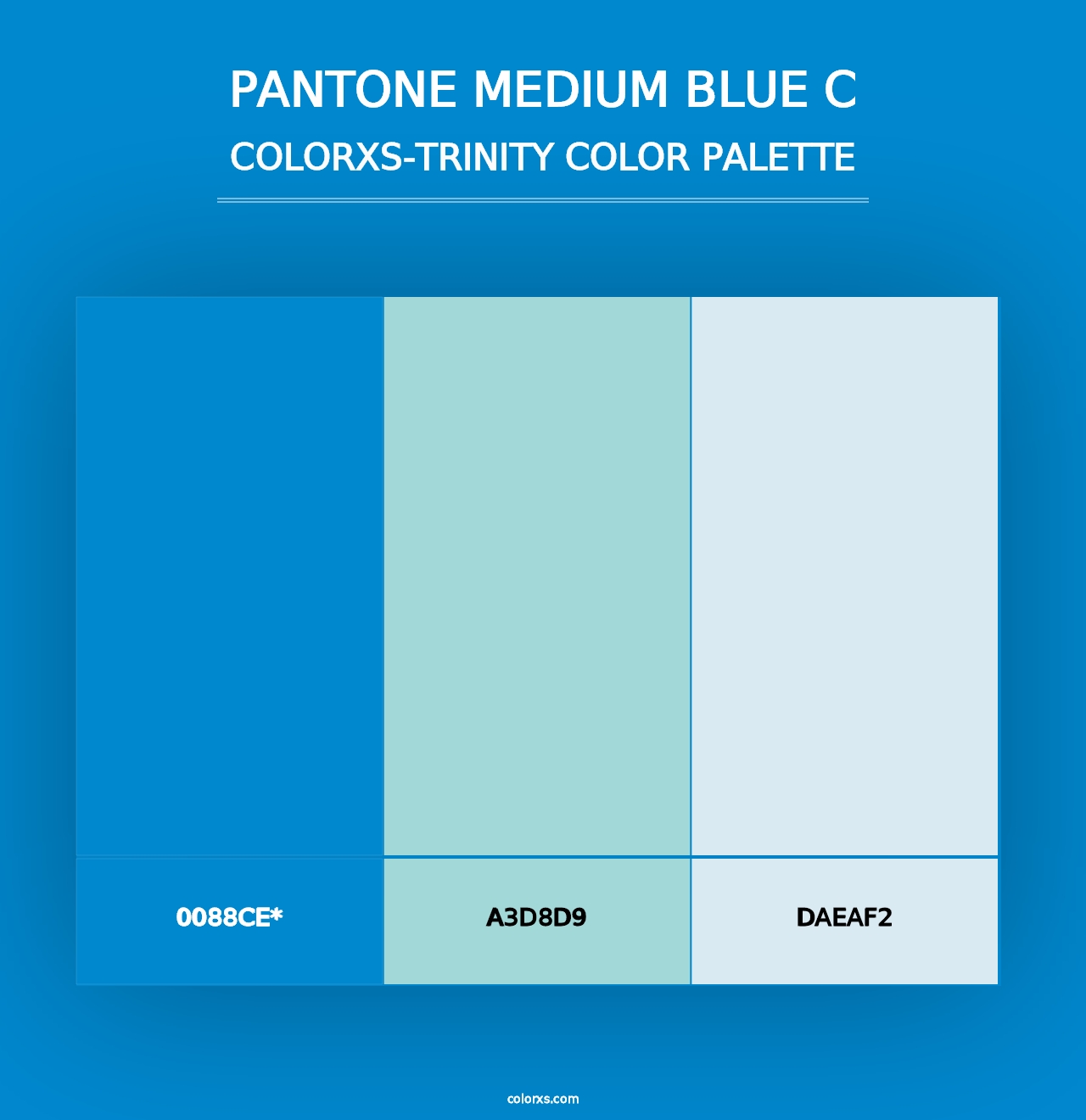 PANTONE Medium Blue C - Colorxs Trinity Palette