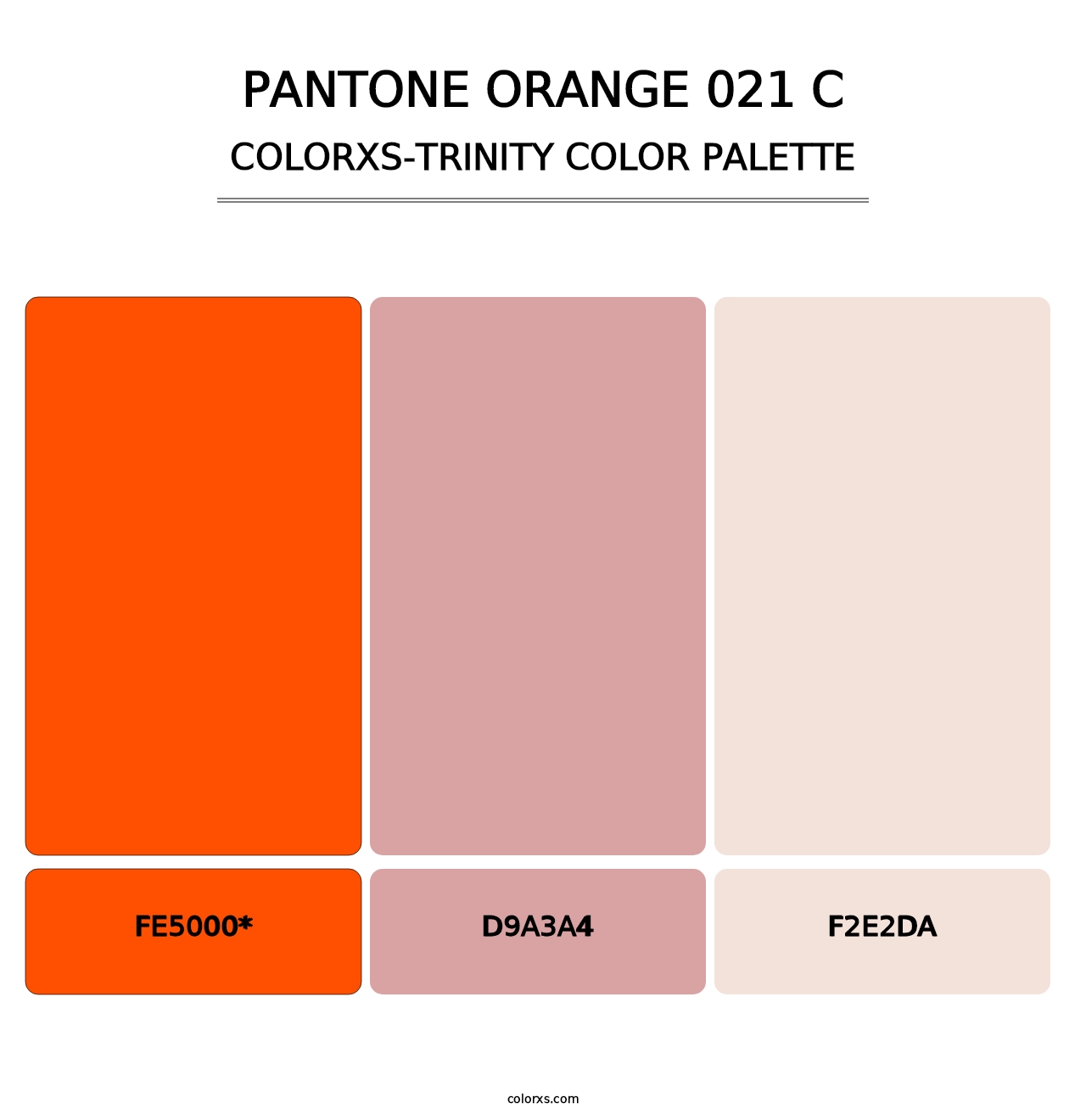 PANTONE Orange 021 C - Colorxs Trinity Palette