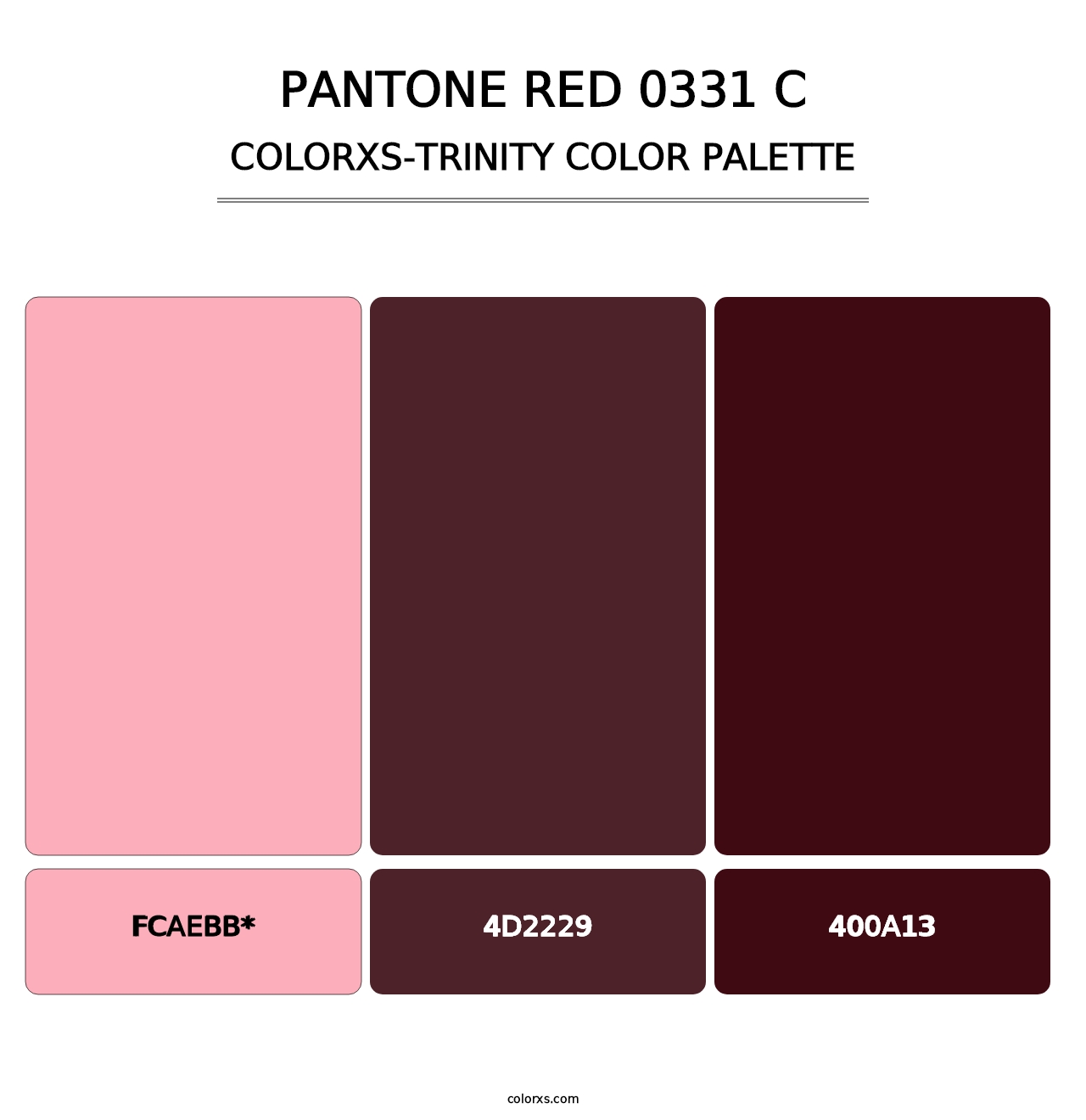 PANTONE Red 0331 C - Colorxs Trinity Palette