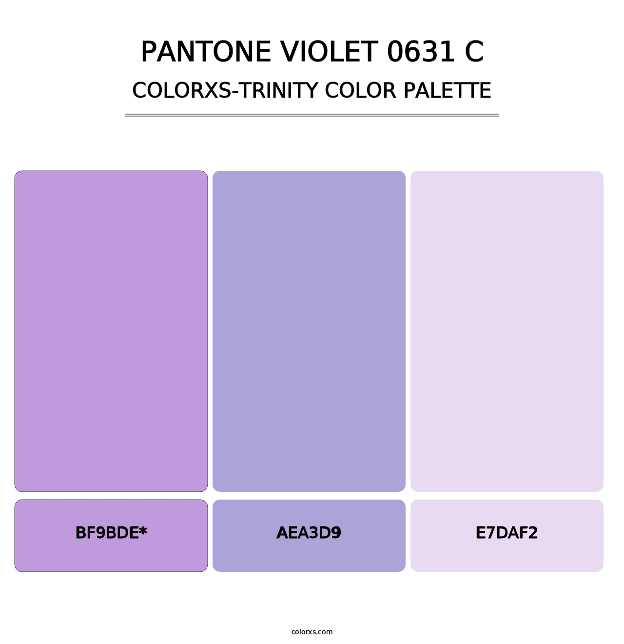 PANTONE Violet 0631 C - Colorxs Trinity Palette