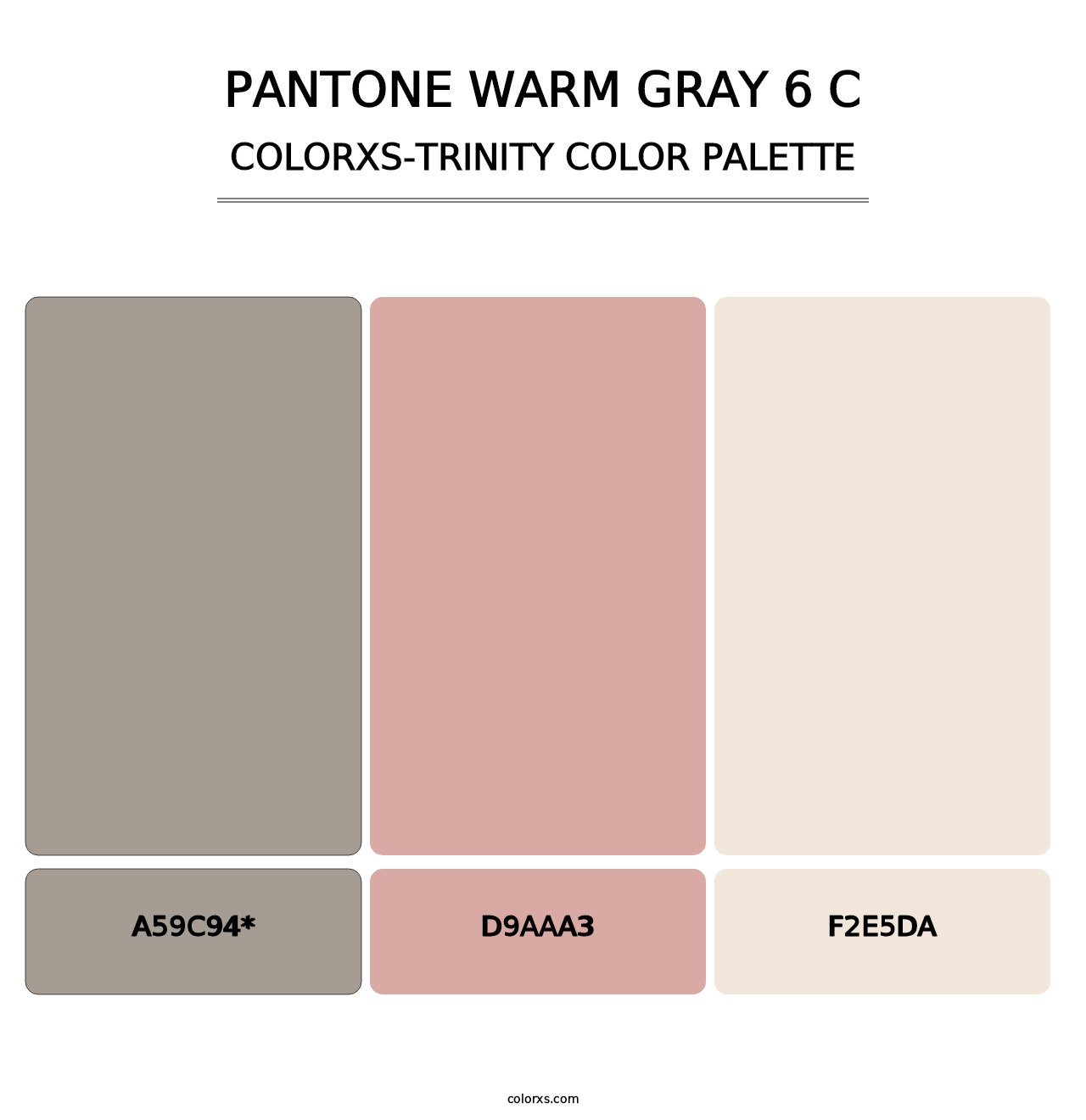 PANTONE Warm Gray 6 C - Colorxs Trinity Palette