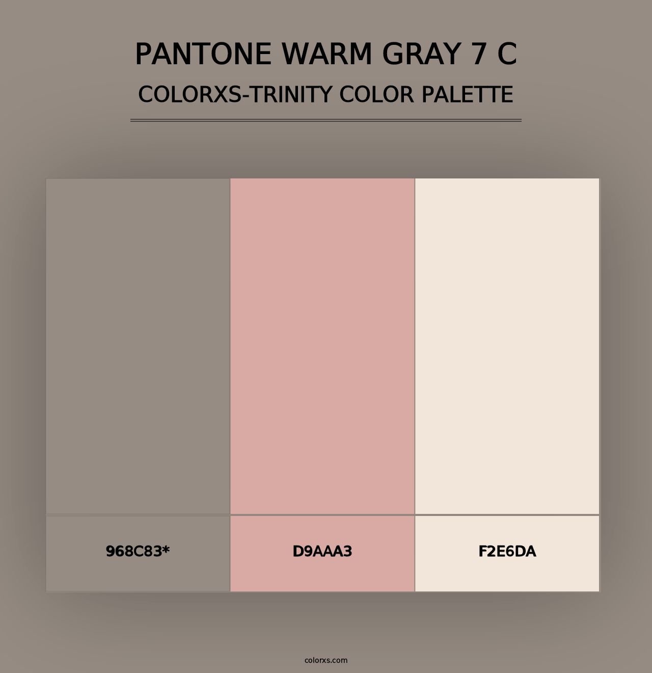 PANTONE Warm Gray 7 C - Colorxs Trinity Palette