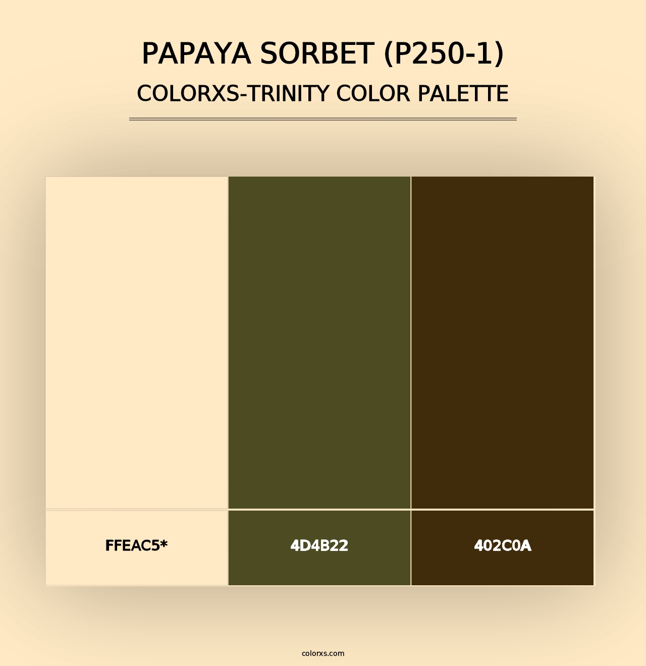 Papaya Sorbet (P250-1) - Colorxs Trinity Palette