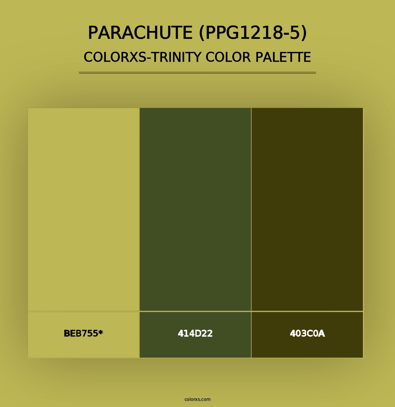 Parachute (PPG1218-5) - Colorxs Trinity Palette