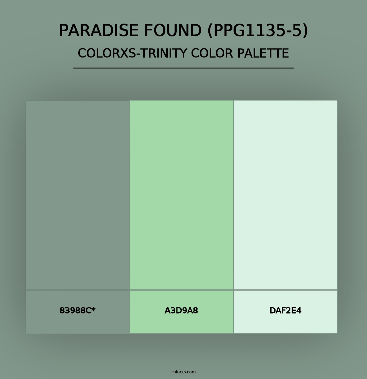 Paradise Found (PPG1135-5) - Colorxs Trinity Palette