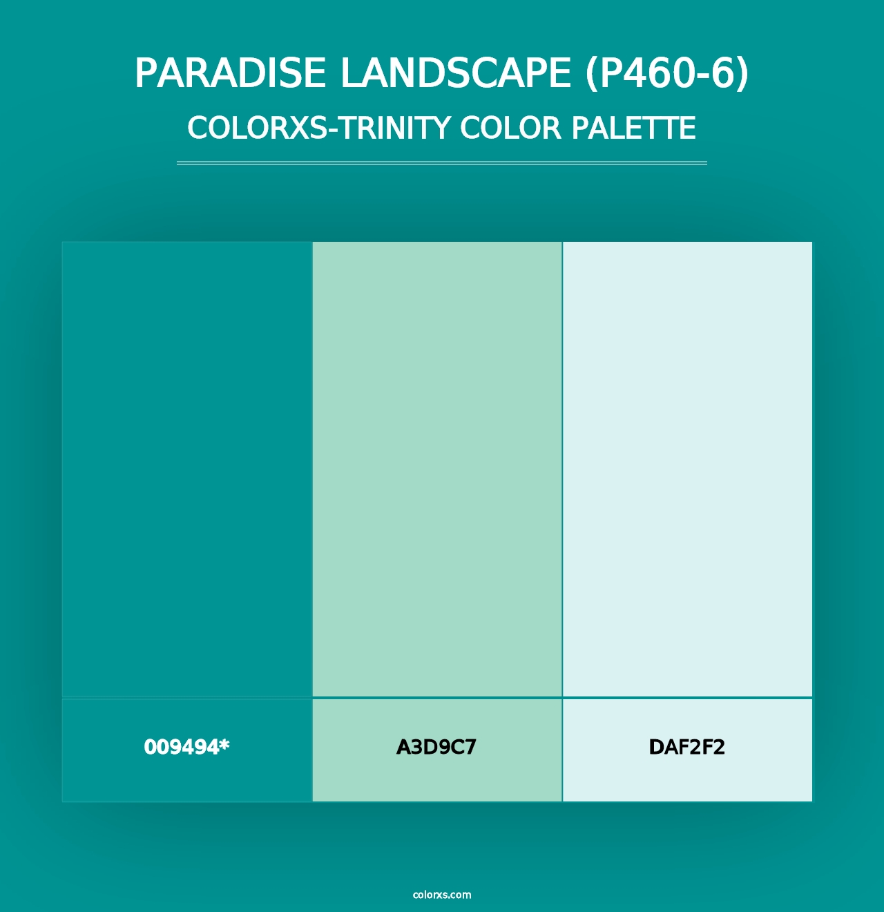 Paradise Landscape (P460-6) - Colorxs Trinity Palette