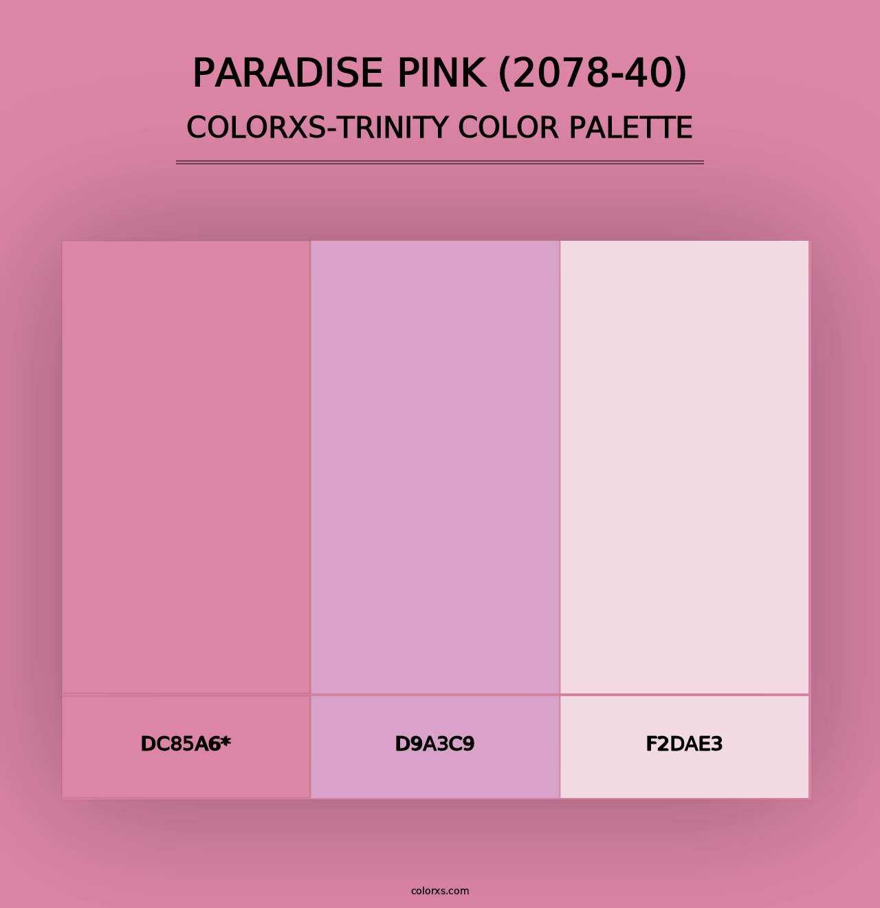 Paradise Pink (2078-40) - Colorxs Trinity Palette