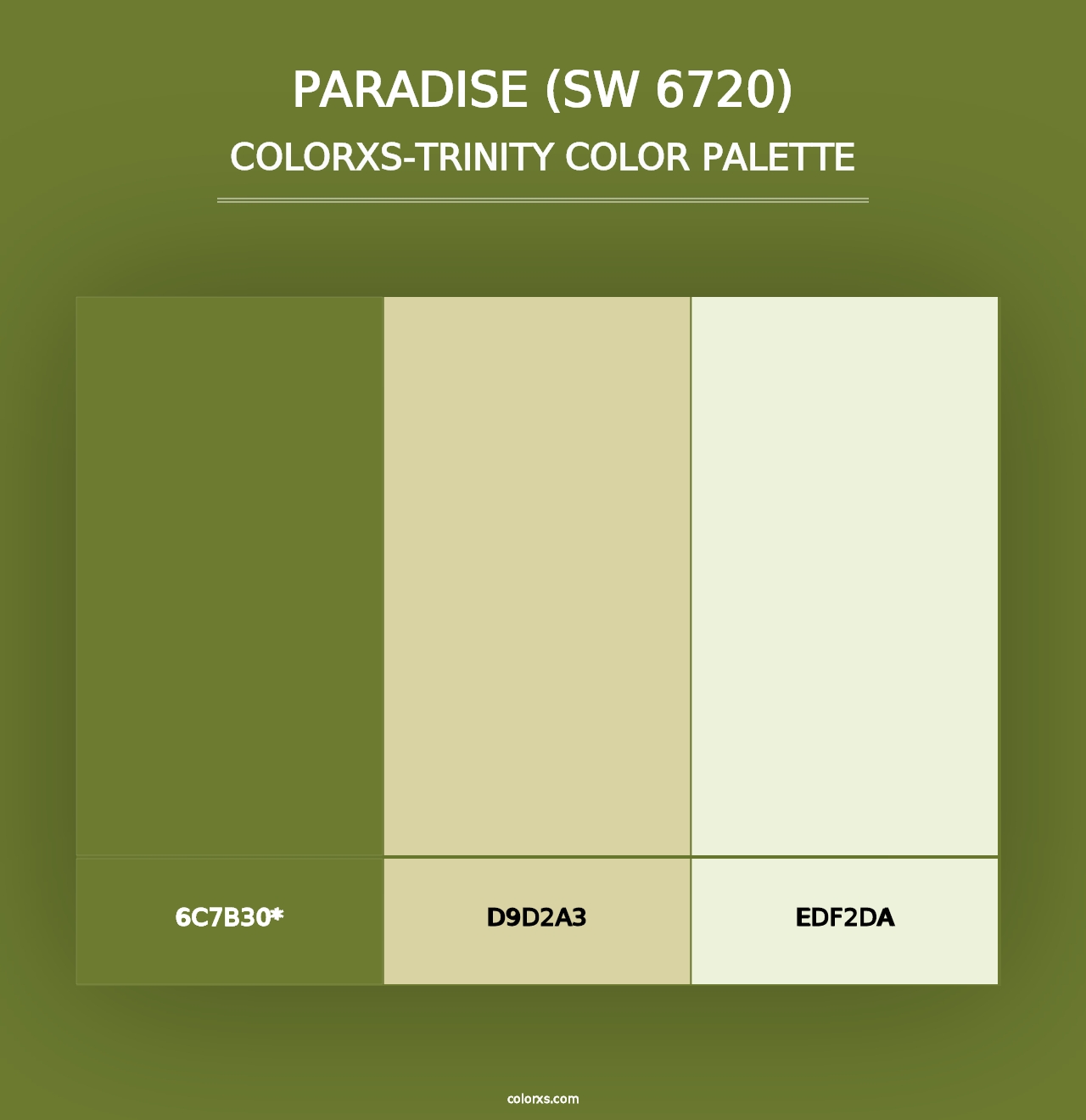 Paradise (SW 6720) - Colorxs Trinity Palette