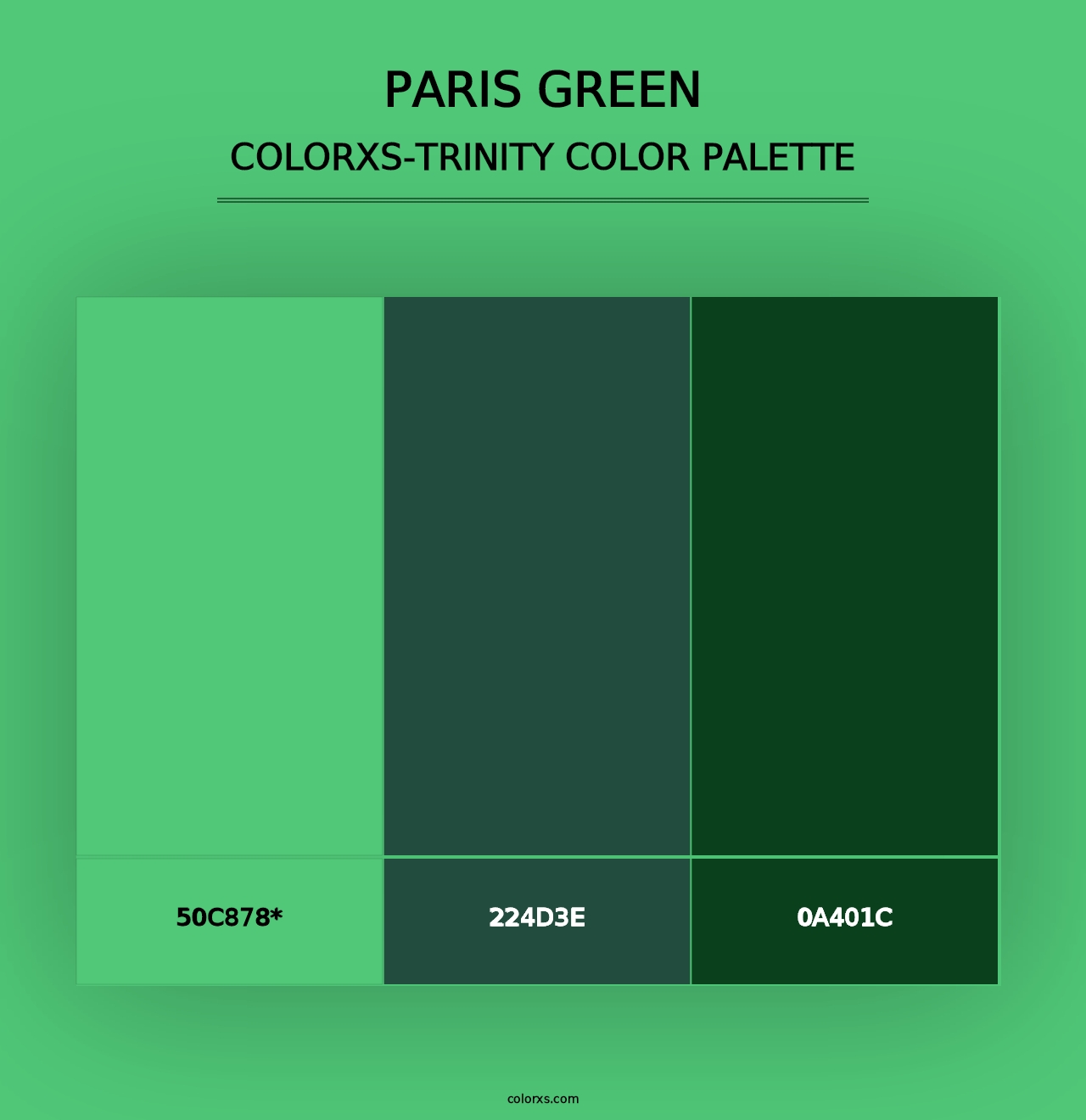 Paris Green - Colorxs Trinity Palette