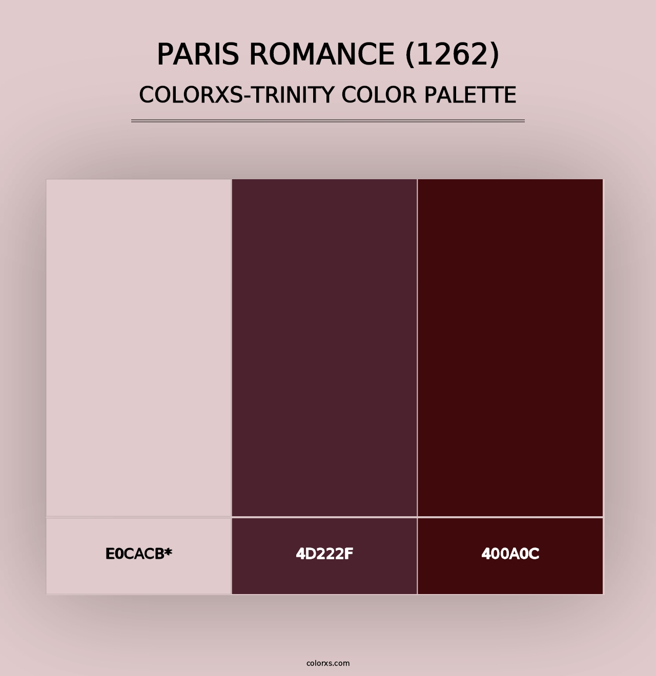 Paris Romance (1262) - Colorxs Trinity Palette