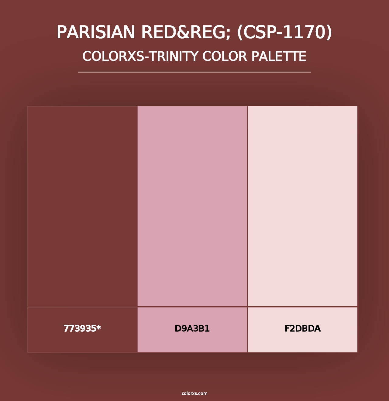 Parisian Red&reg; (CSP-1170) - Colorxs Trinity Palette