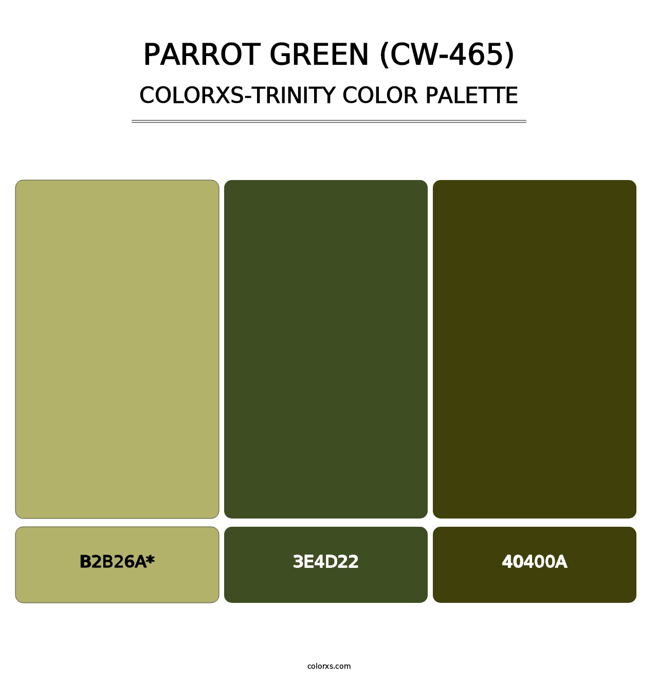 Parrot Green (CW-465) - Colorxs Trinity Palette