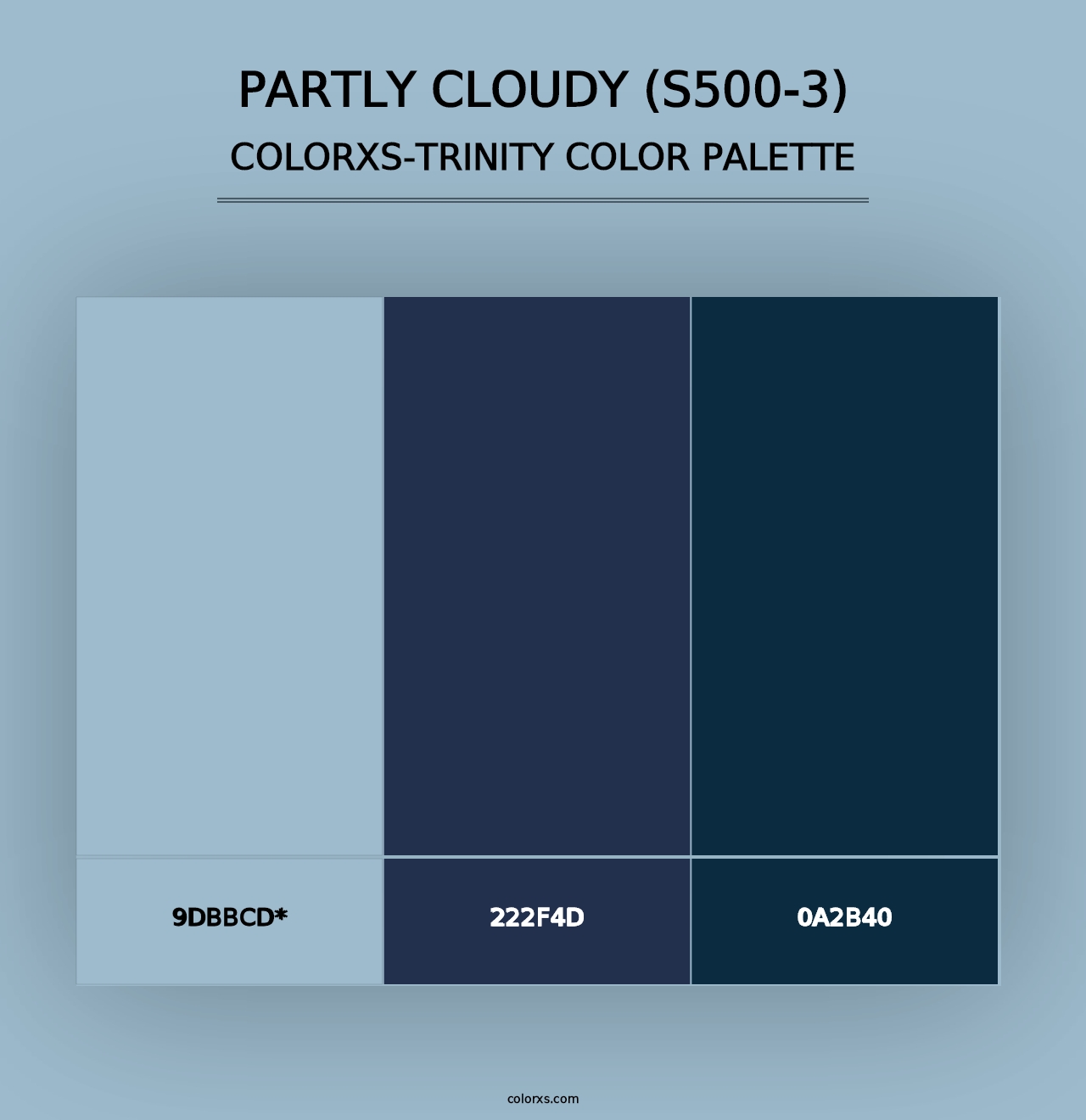 Partly Cloudy (S500-3) - Colorxs Trinity Palette