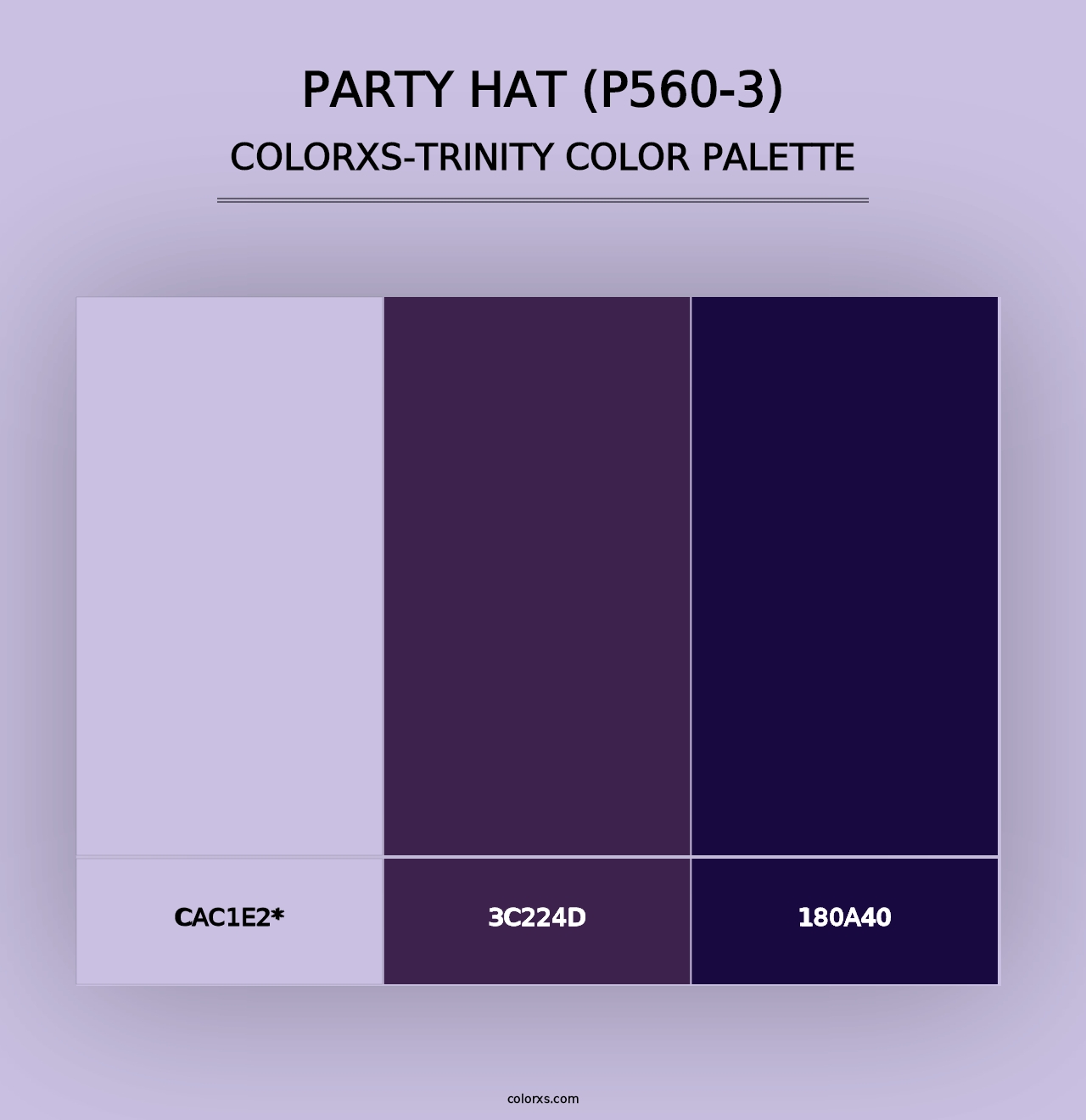 Party Hat (P560-3) - Colorxs Trinity Palette