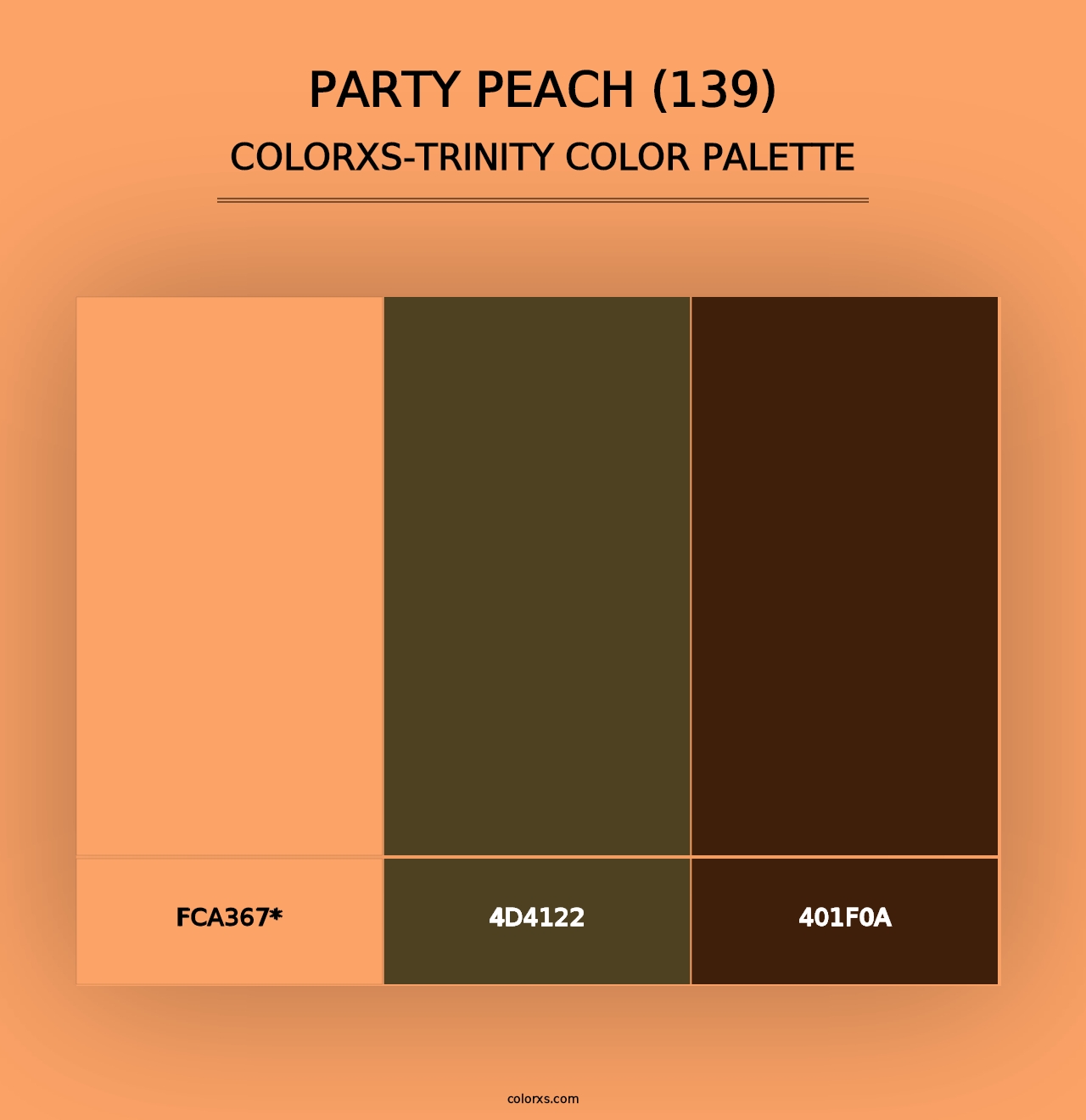 Party Peach (139) - Colorxs Trinity Palette