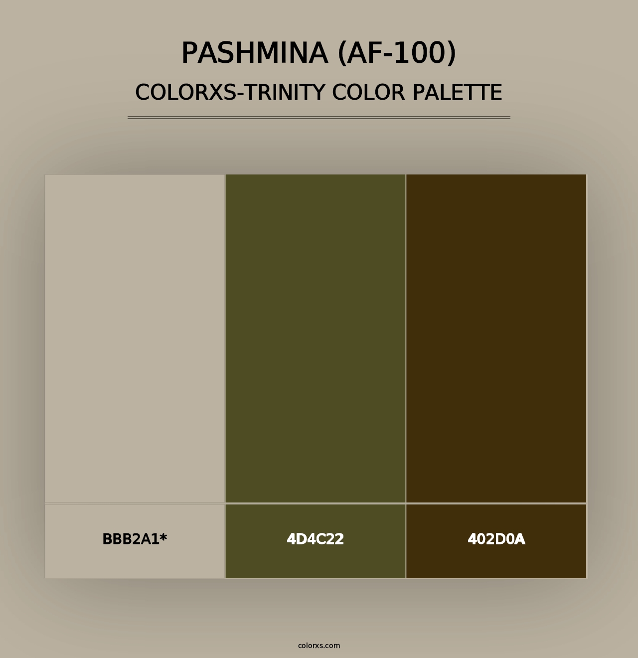 Pashmina (AF-100) - Colorxs Trinity Palette