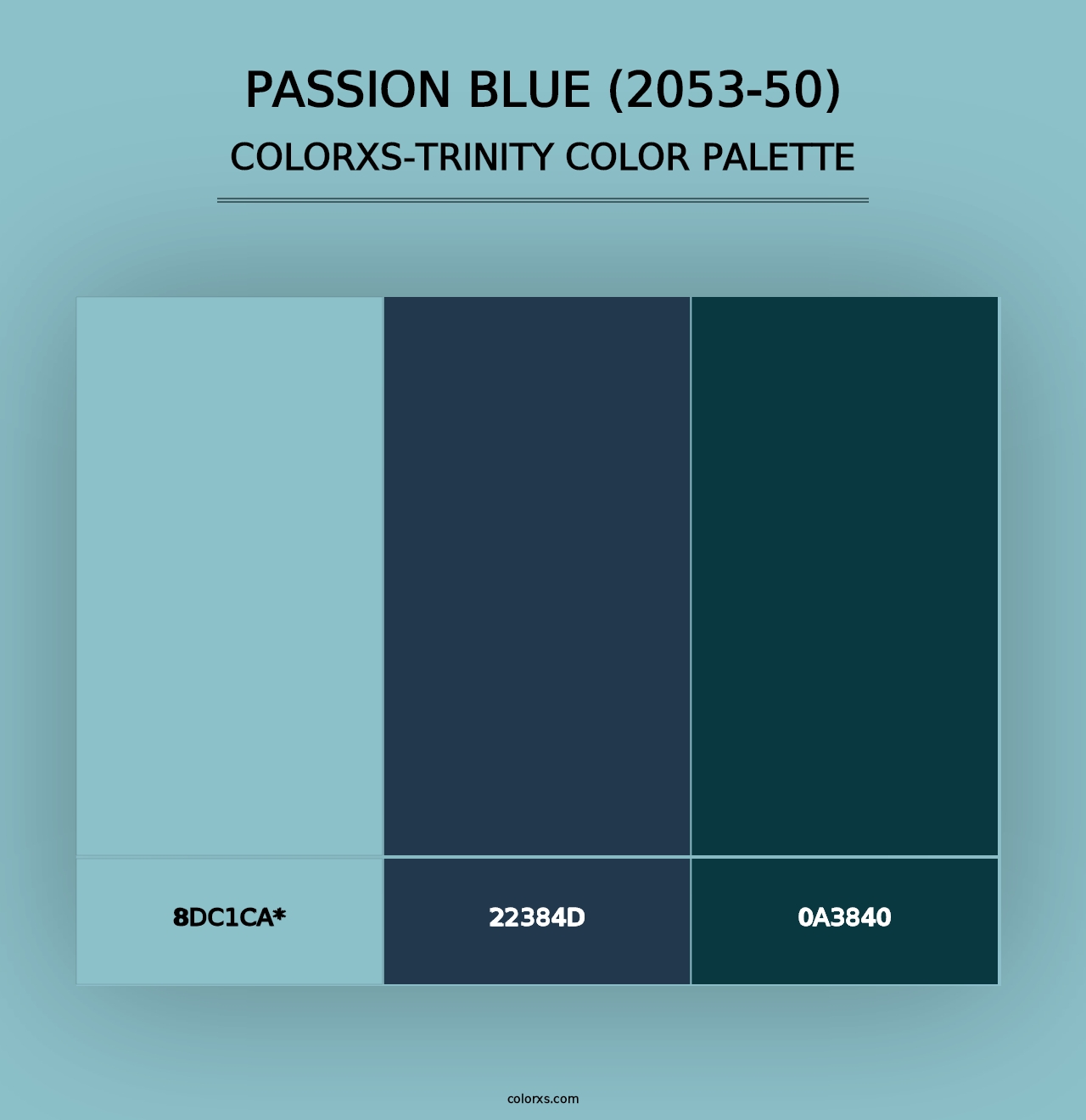 Passion Blue (2053-50) - Colorxs Trinity Palette