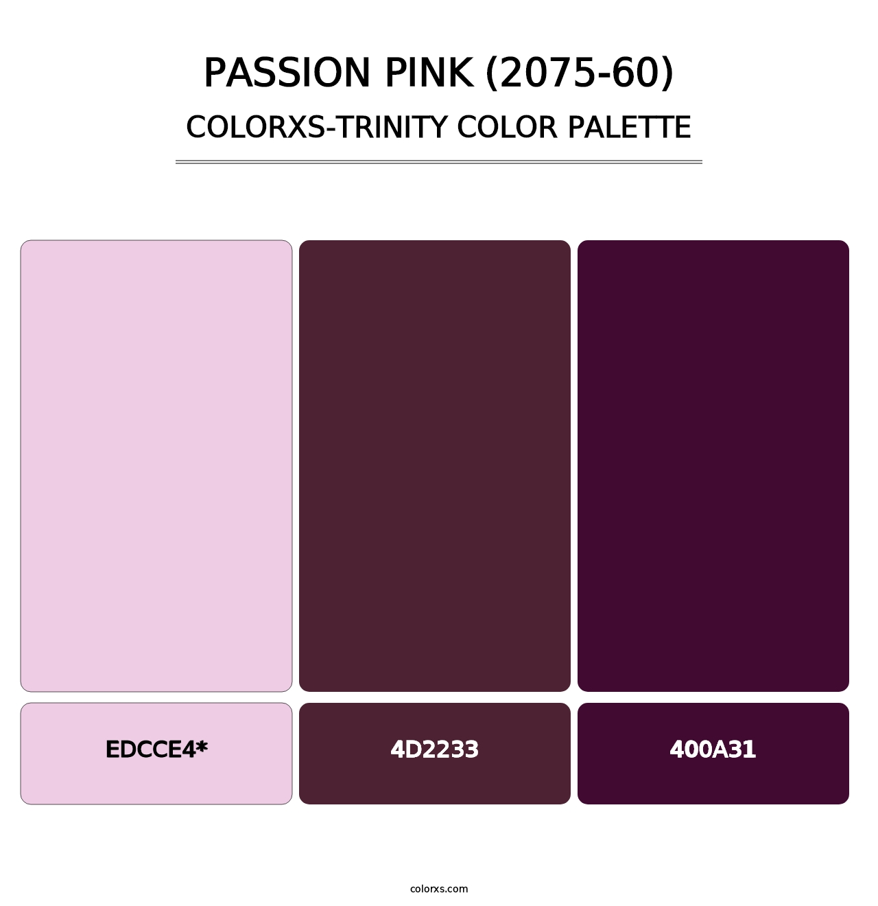 Passion Pink (2075-60) - Colorxs Trinity Palette