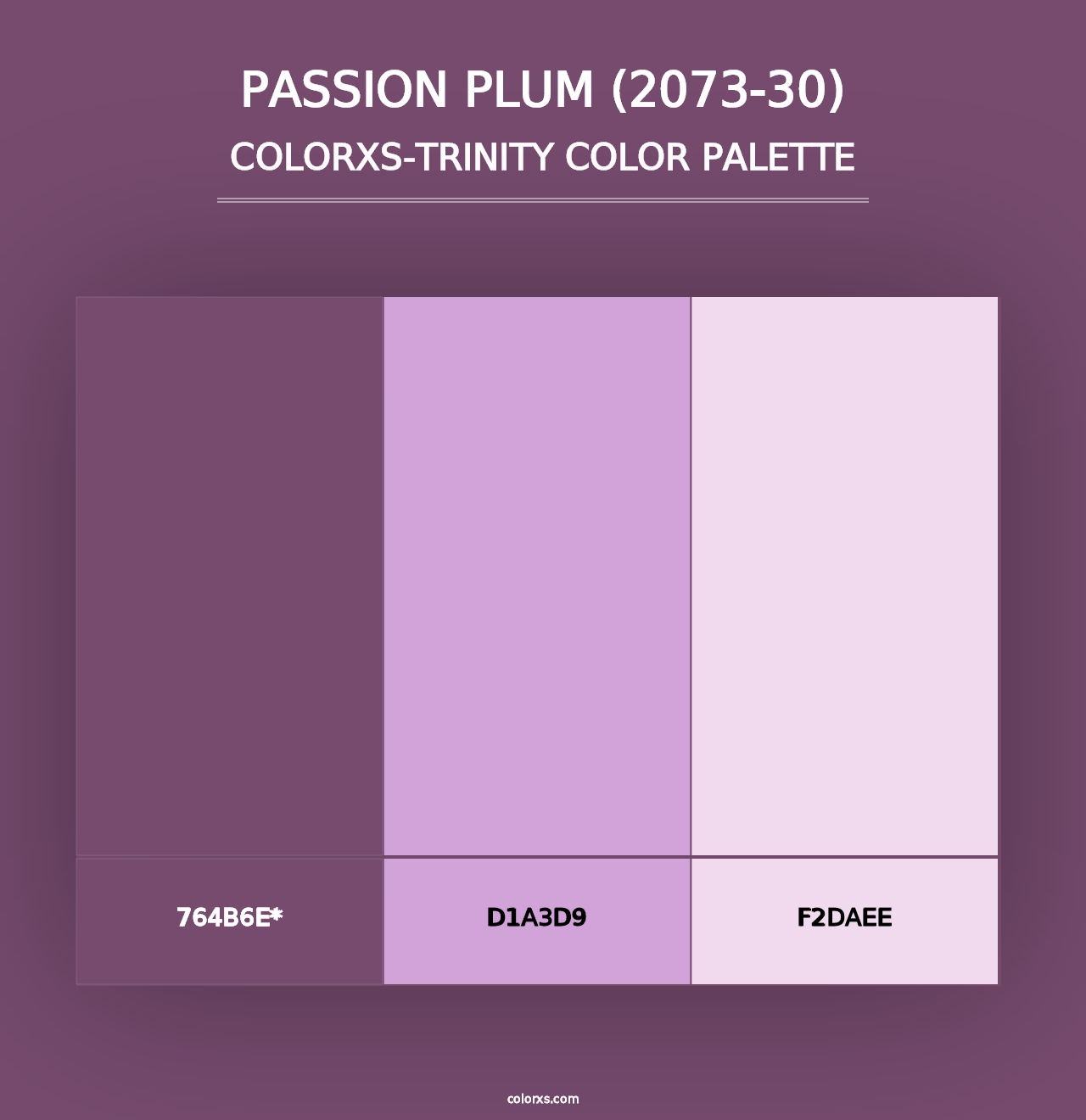 Passion Plum (2073-30) - Colorxs Trinity Palette