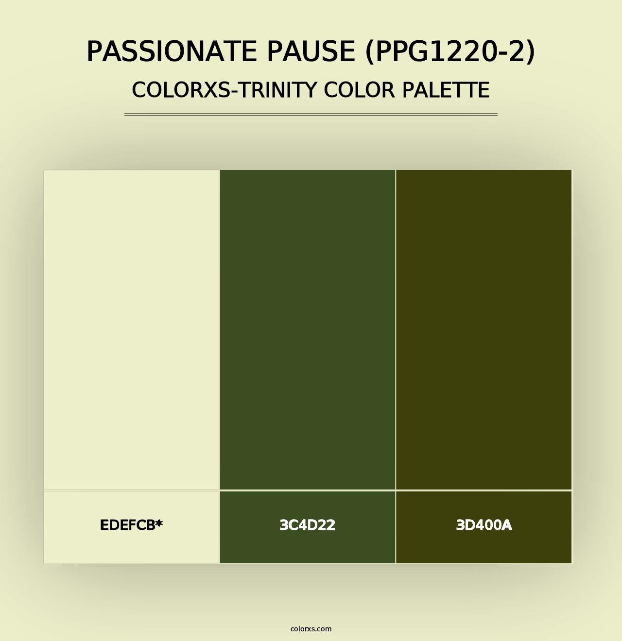 Passionate Pause (PPG1220-2) - Colorxs Trinity Palette