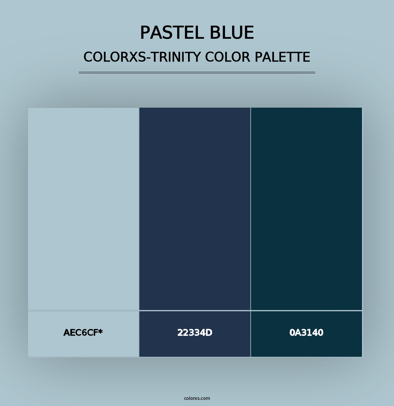 Pastel Blue - Colorxs Trinity Palette