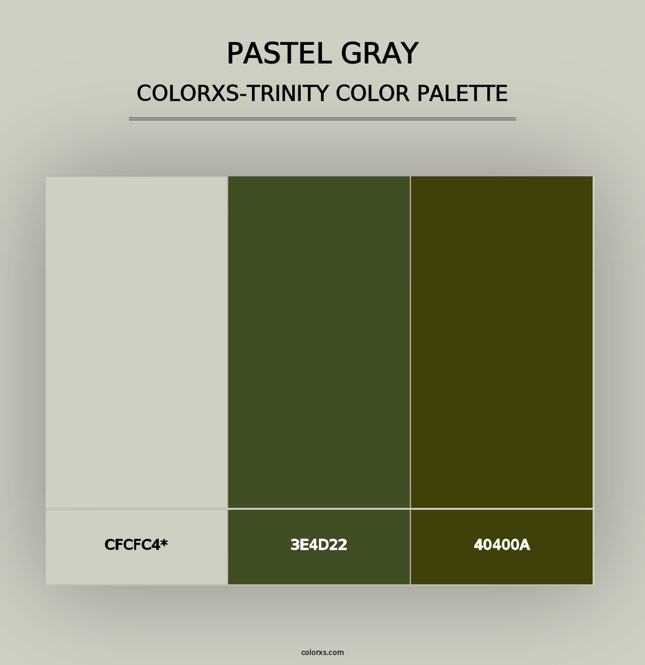 Pastel Gray - Colorxs Trinity Palette