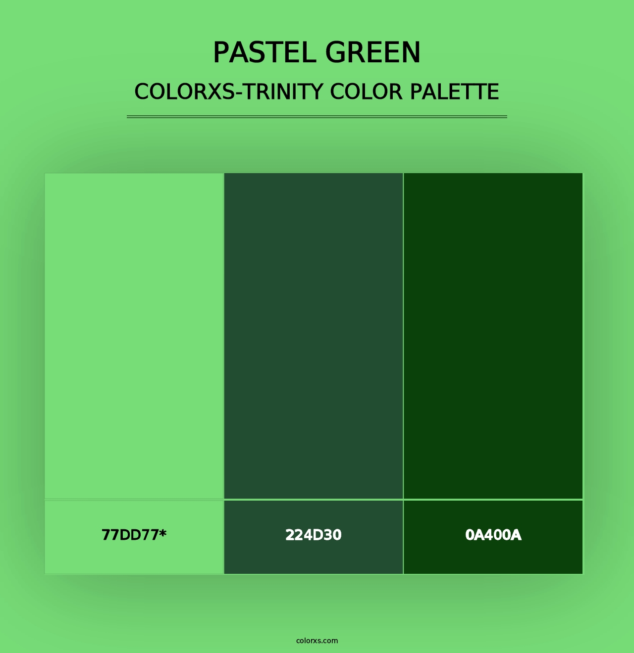 Pastel Green - Colorxs Trinity Palette