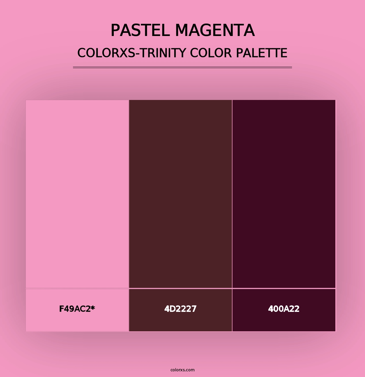 Pastel Magenta - Colorxs Trinity Palette