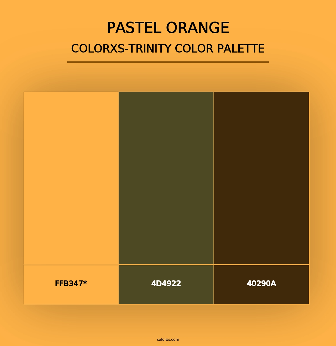 Pastel Orange - Colorxs Trinity Palette