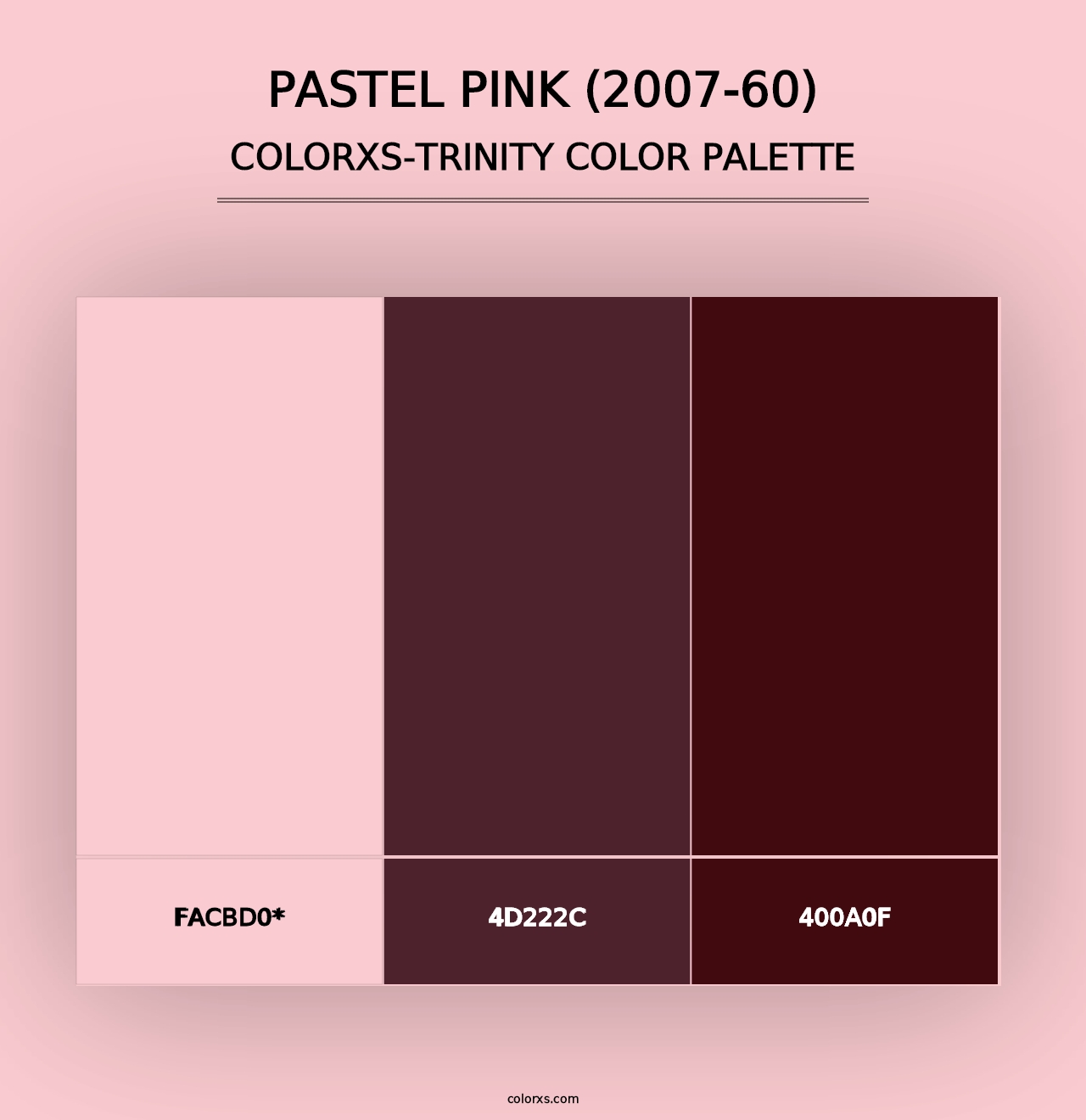 Pastel Pink (2007-60) - Colorxs Trinity Palette