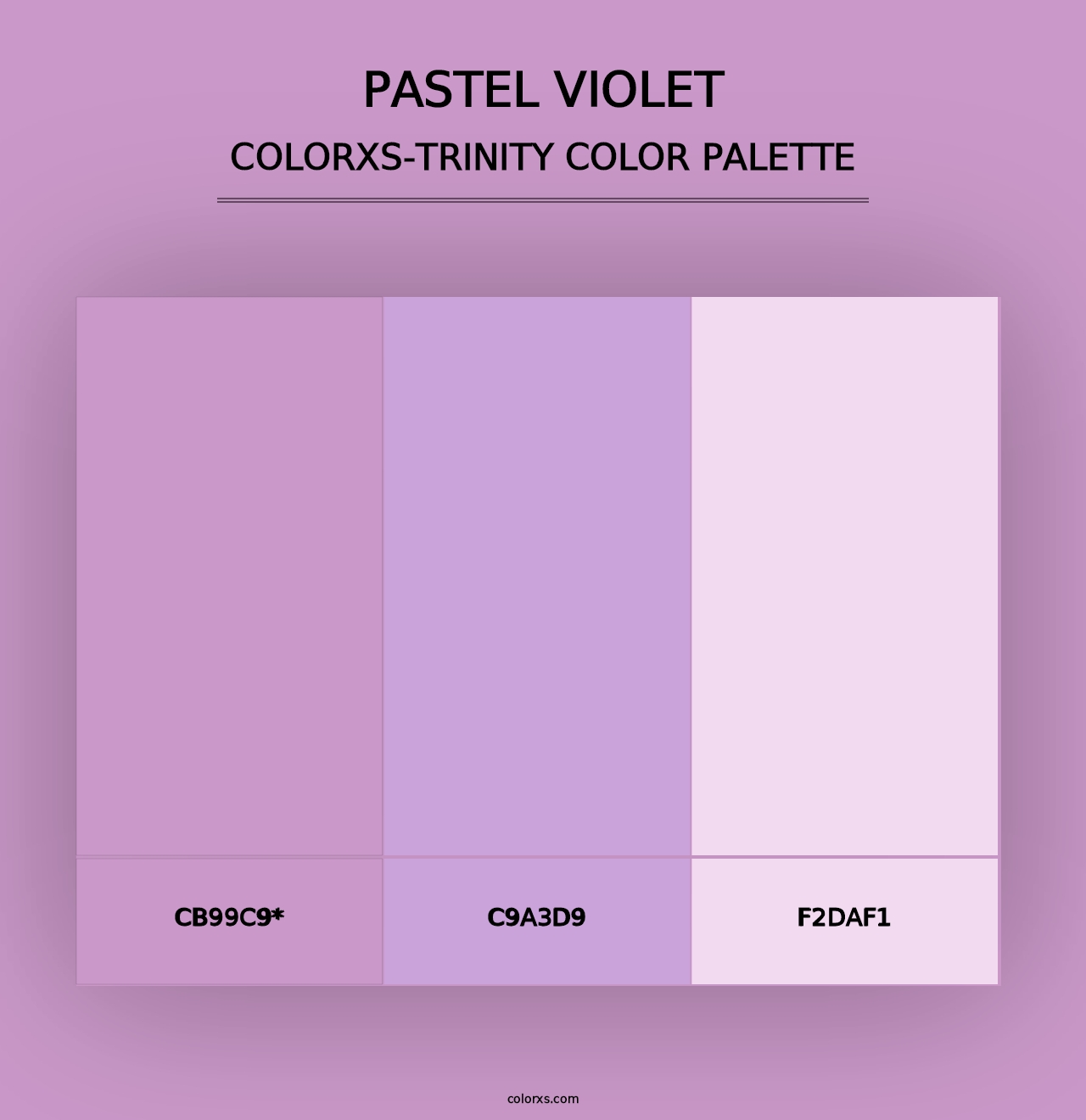 Pastel Violet - Colorxs Trinity Palette