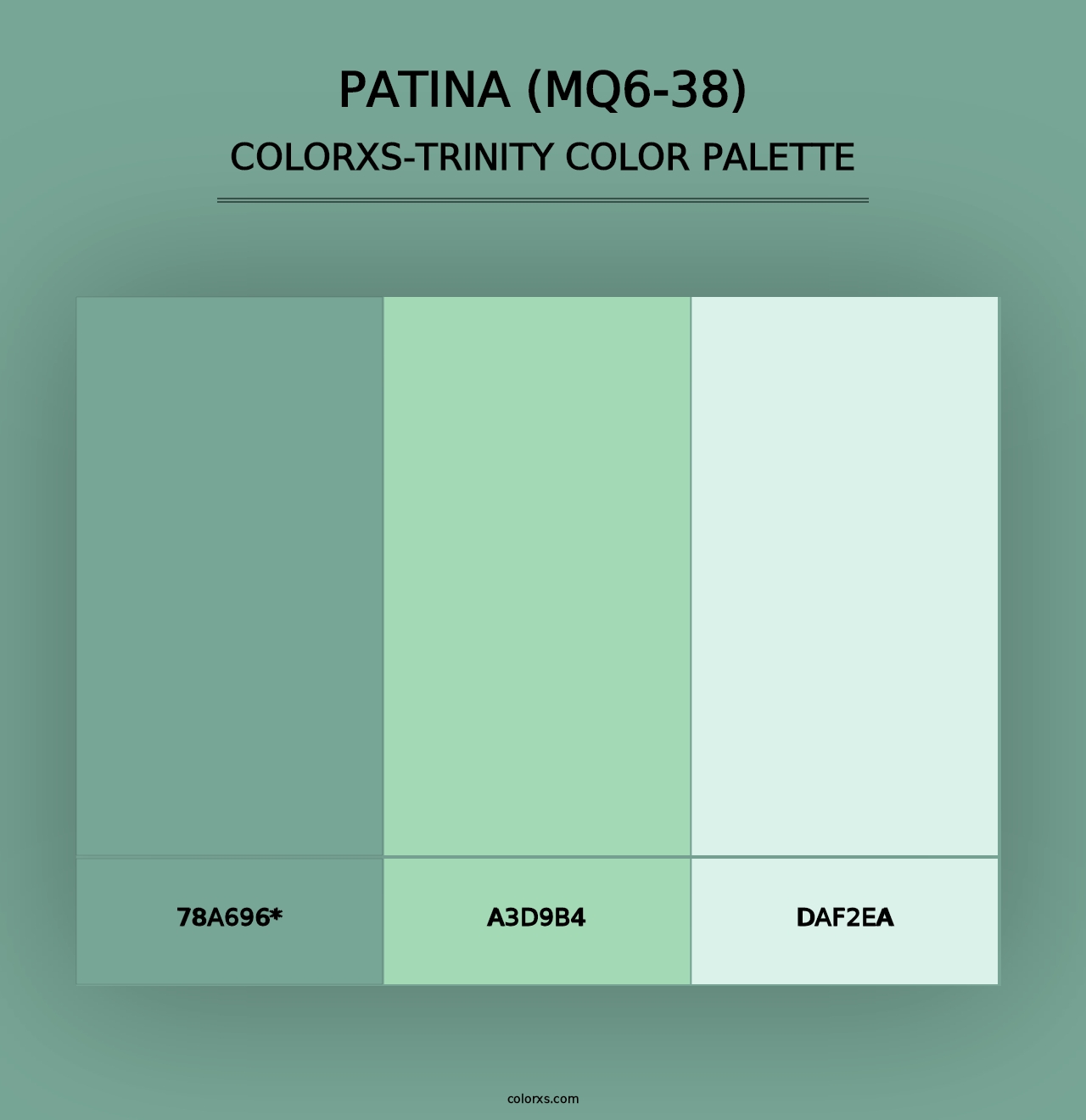 Patina (MQ6-38) - Colorxs Trinity Palette