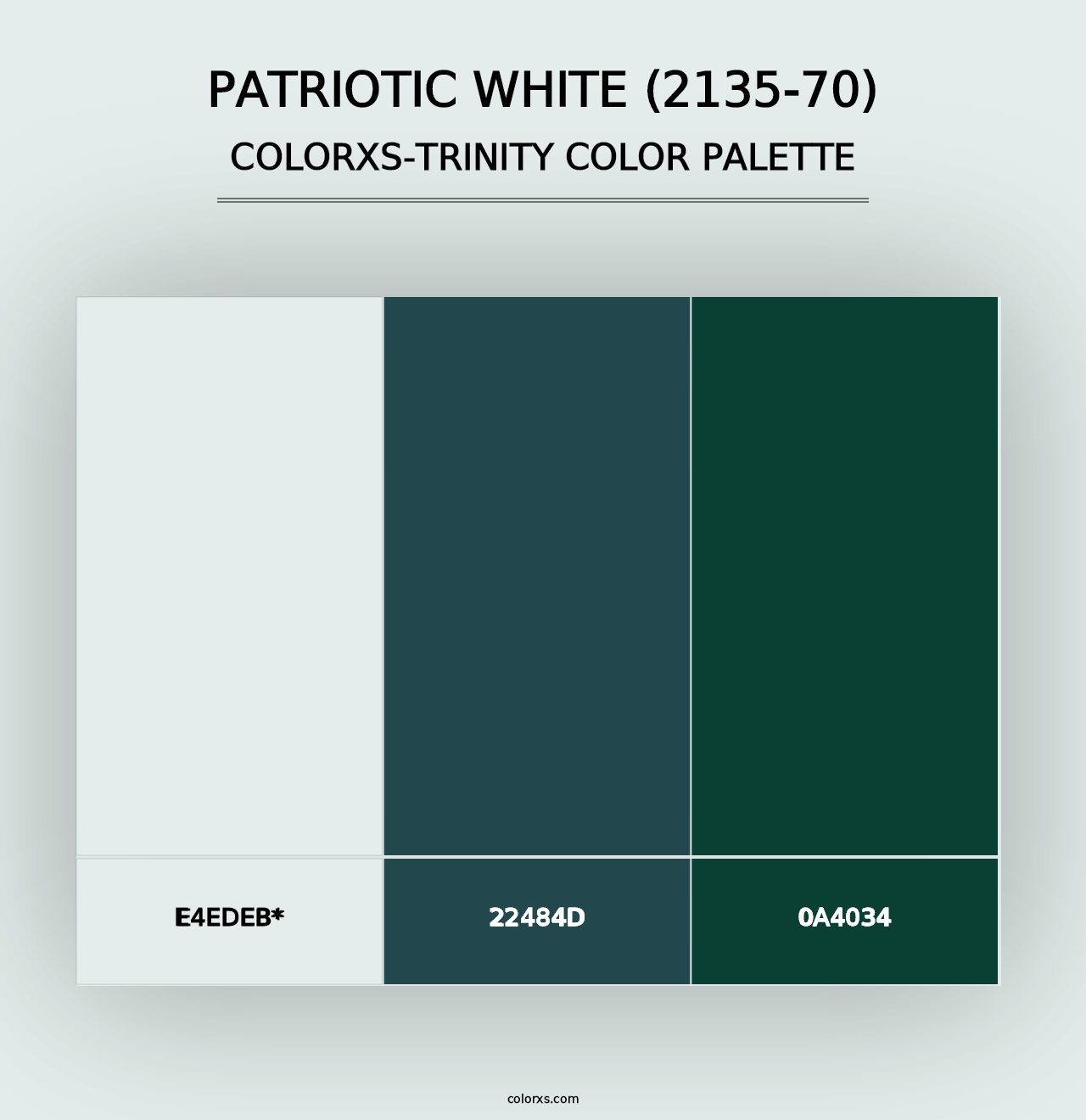 Patriotic White (2135-70) - Colorxs Trinity Palette