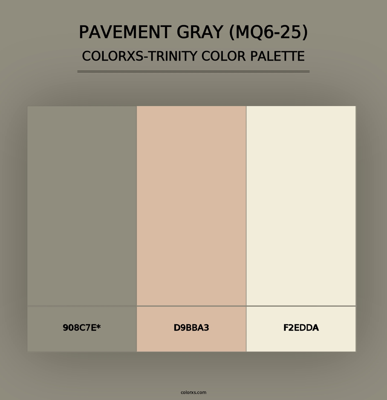 Pavement Gray (MQ6-25) - Colorxs Trinity Palette