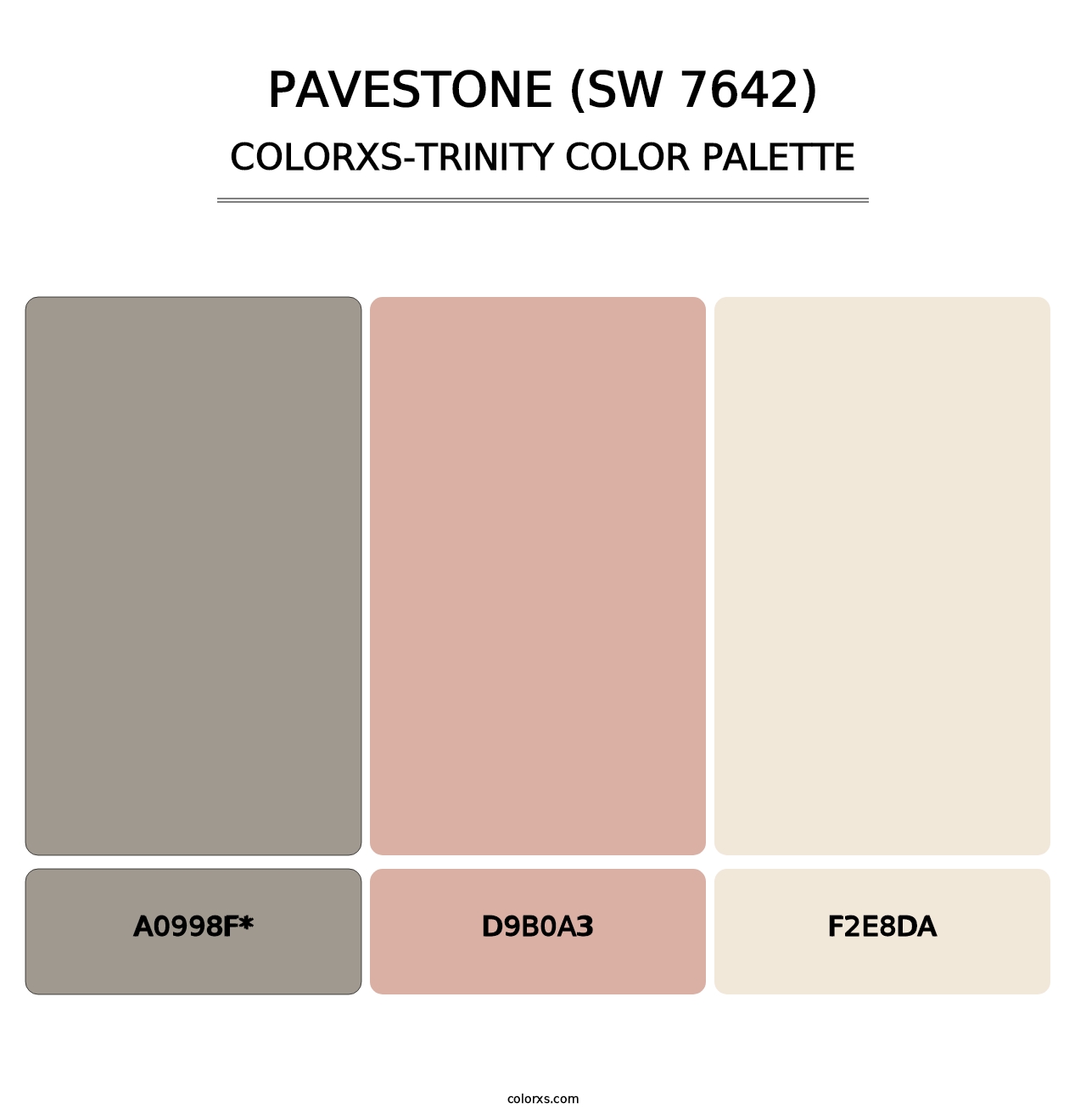 Pavestone (SW 7642) - Colorxs Trinity Palette