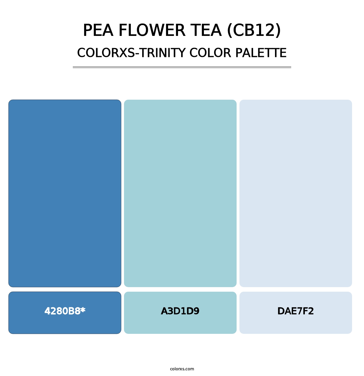 Pea Flower Tea (CB12) - Colorxs Trinity Palette