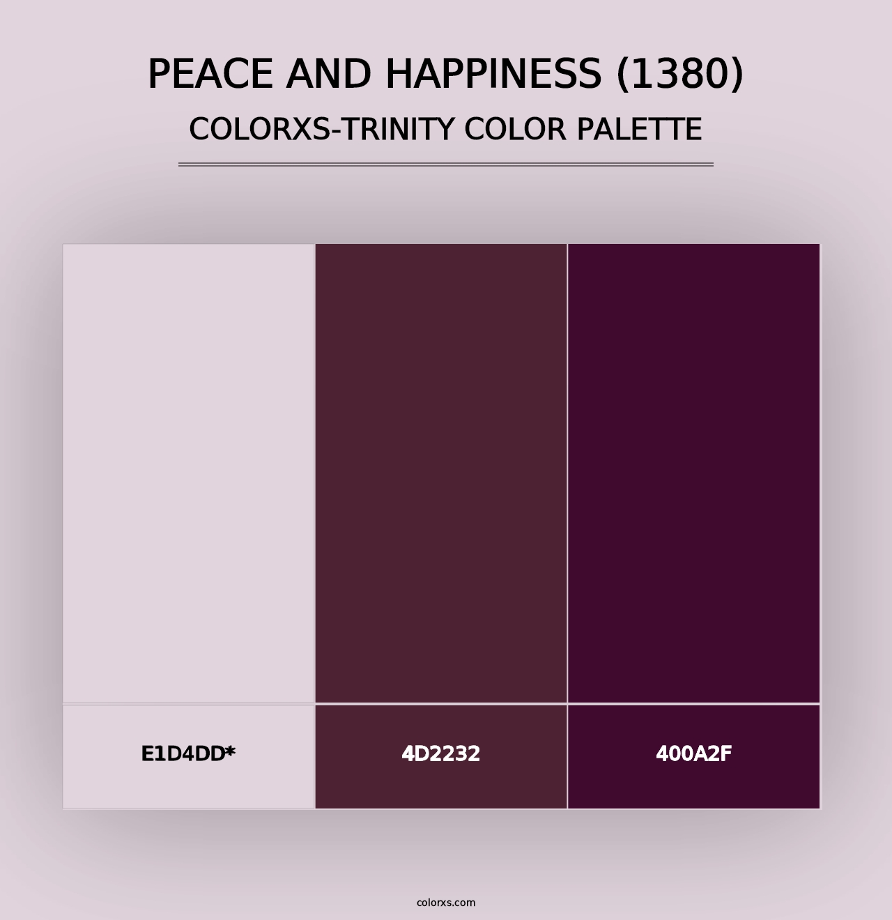 Peace and Happiness (1380) - Colorxs Trinity Palette