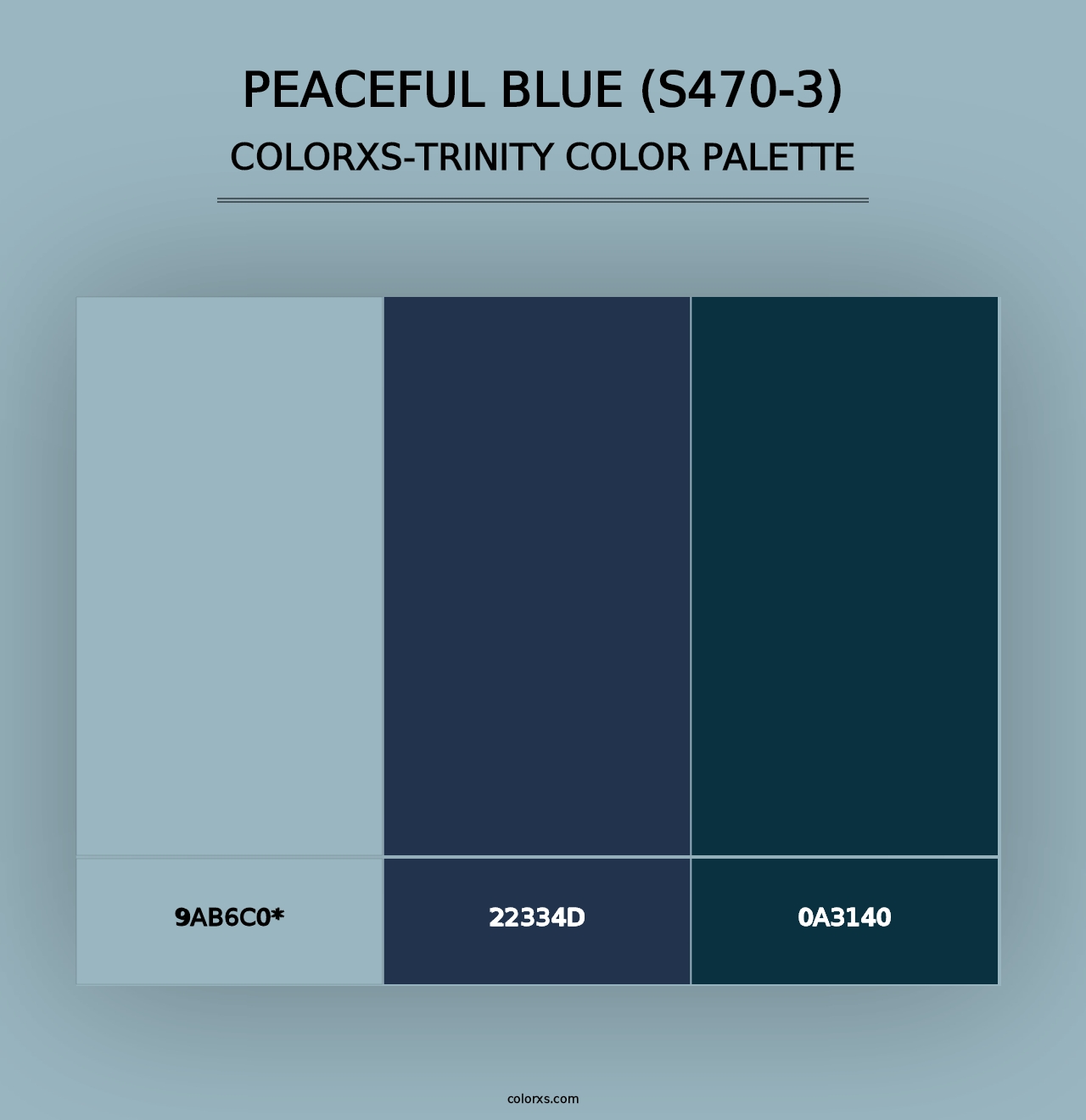 Peaceful Blue (S470-3) - Colorxs Trinity Palette