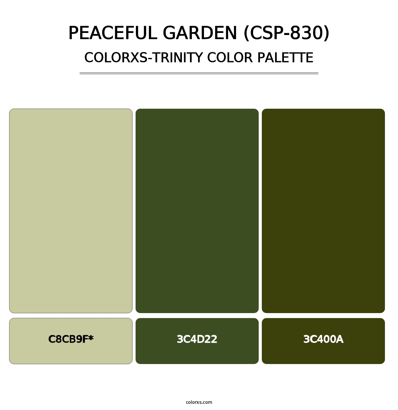 Peaceful Garden (CSP-830) - Colorxs Trinity Palette